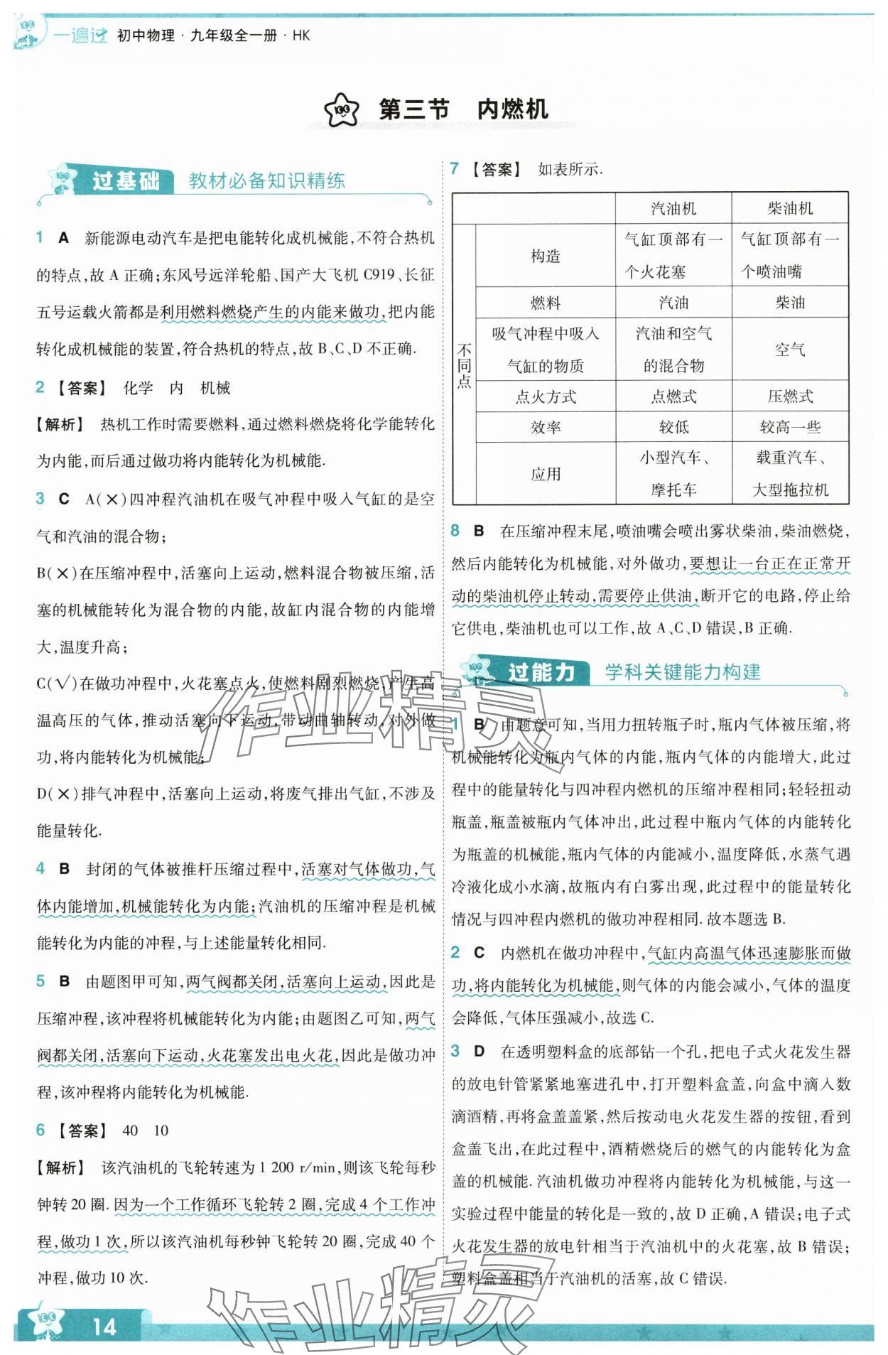 2024年一遍過九年級物理全一冊滬科版 第14頁