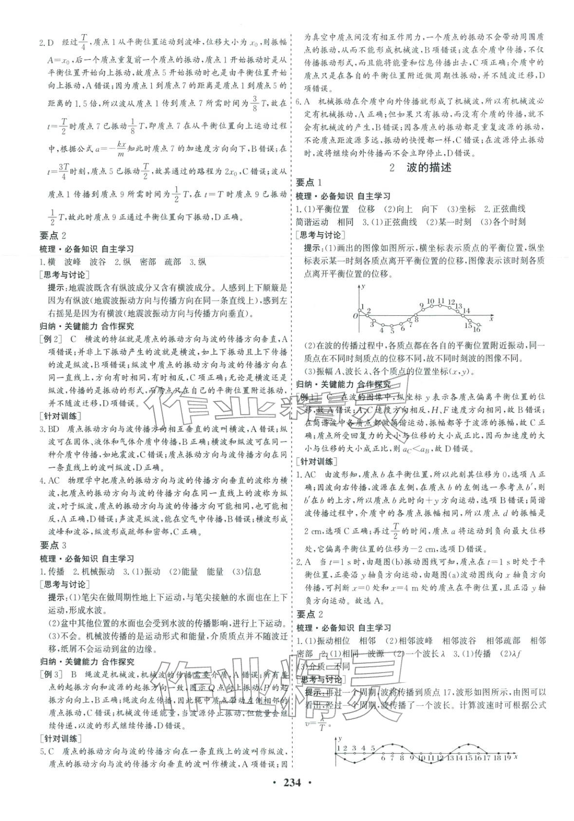 2025年优化探究同步导学案高中物理选择性必修第一册人教版&nbsp;参考答案第13页