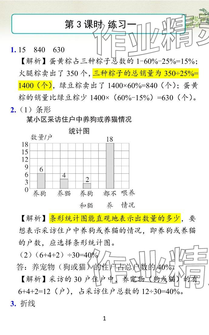 2024年小學學霸作業(yè)本六年級數(shù)學下冊蘇教版 參考答案第5頁