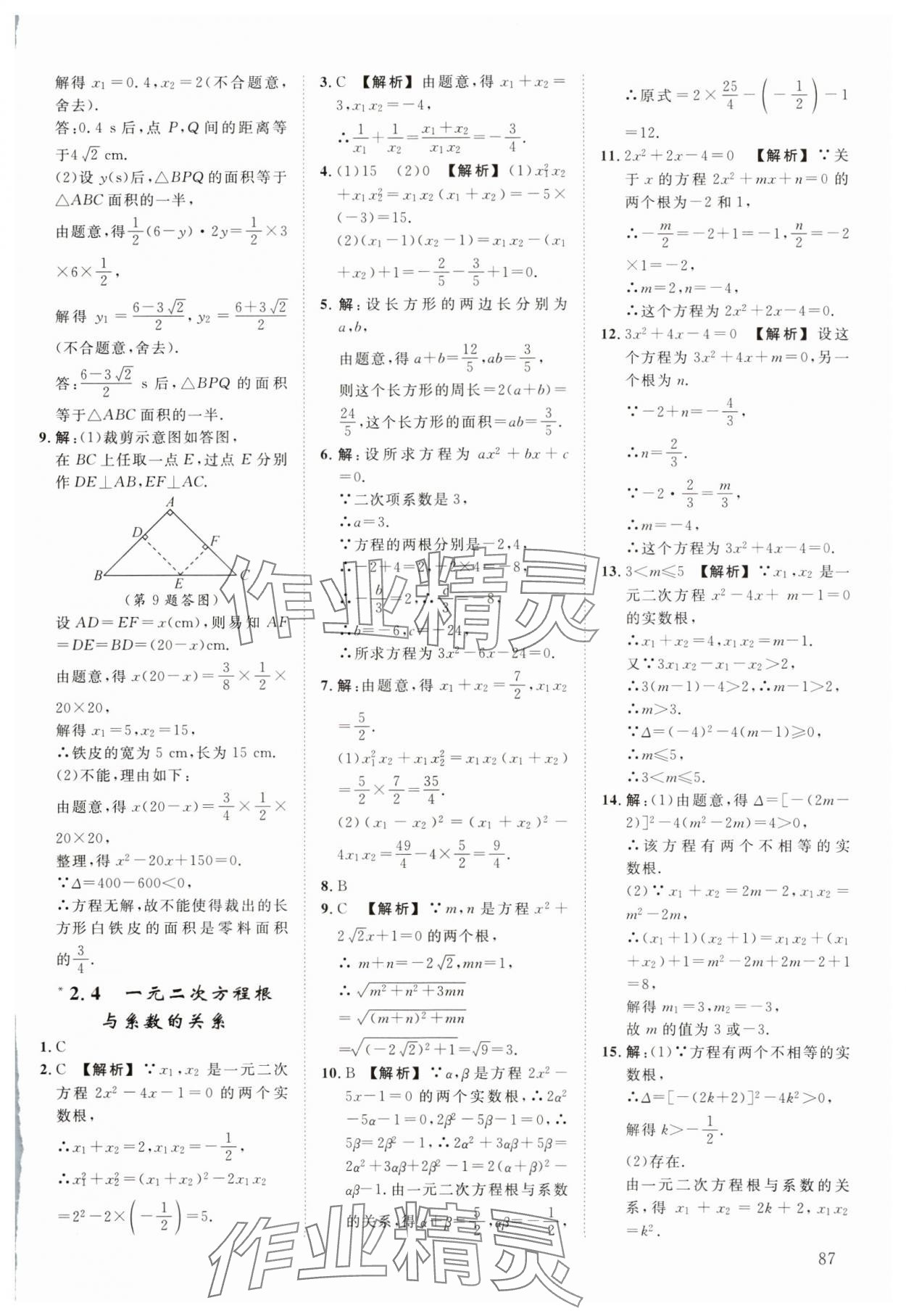 2024年全效學(xué)習(xí)階段發(fā)展評價(jià)八年級數(shù)學(xué)下冊浙教版 第9頁