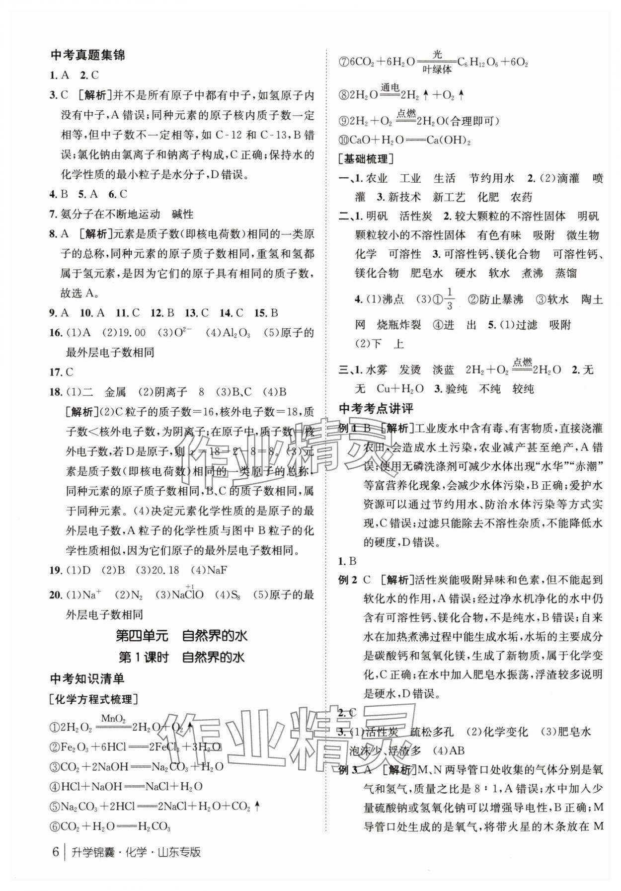 2024年升學錦囊化學山東專版 第6頁