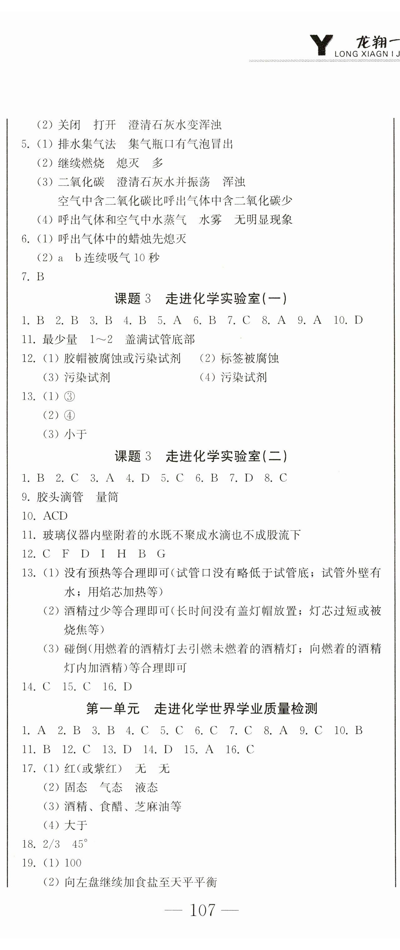 2023年龍翔一卷通九年級化學(xué)全一冊人教版 第2頁