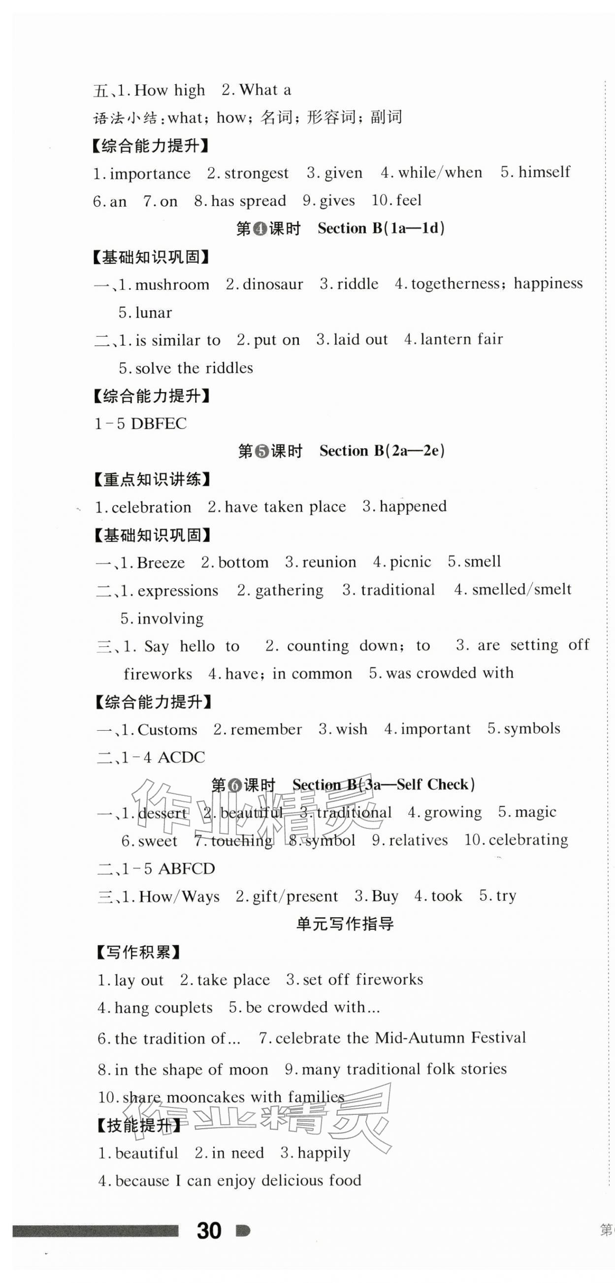 2025年全效学习学业评价方案九年级英语全一册人教版 第4页