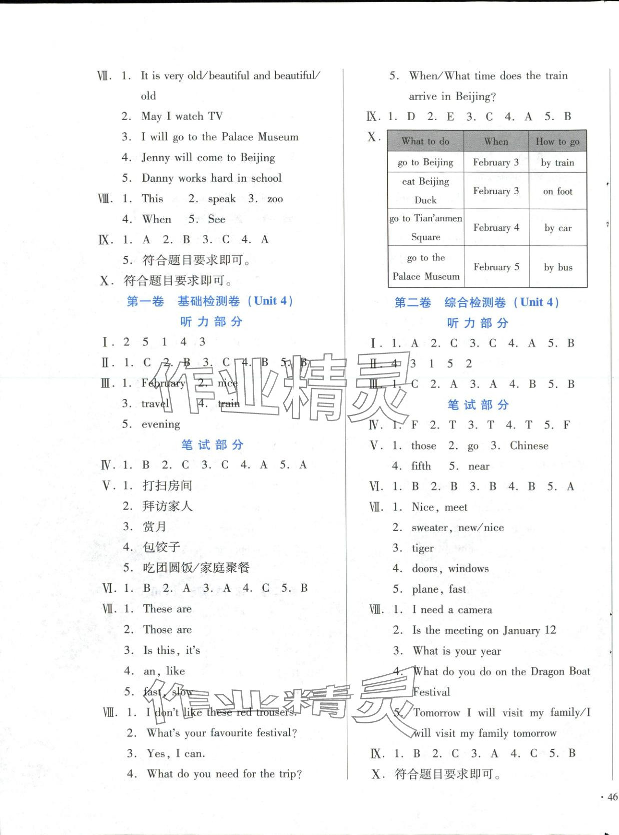 2025年單元檢測卷五年級英語上冊冀教版 第3頁