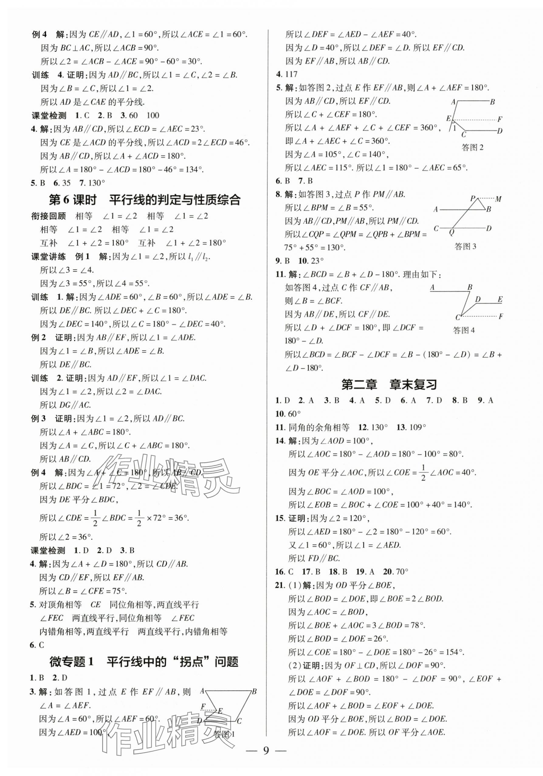 2025年領(lǐng)跑作業(yè)本七年級數(shù)學(xué)下冊北師大版 第9頁