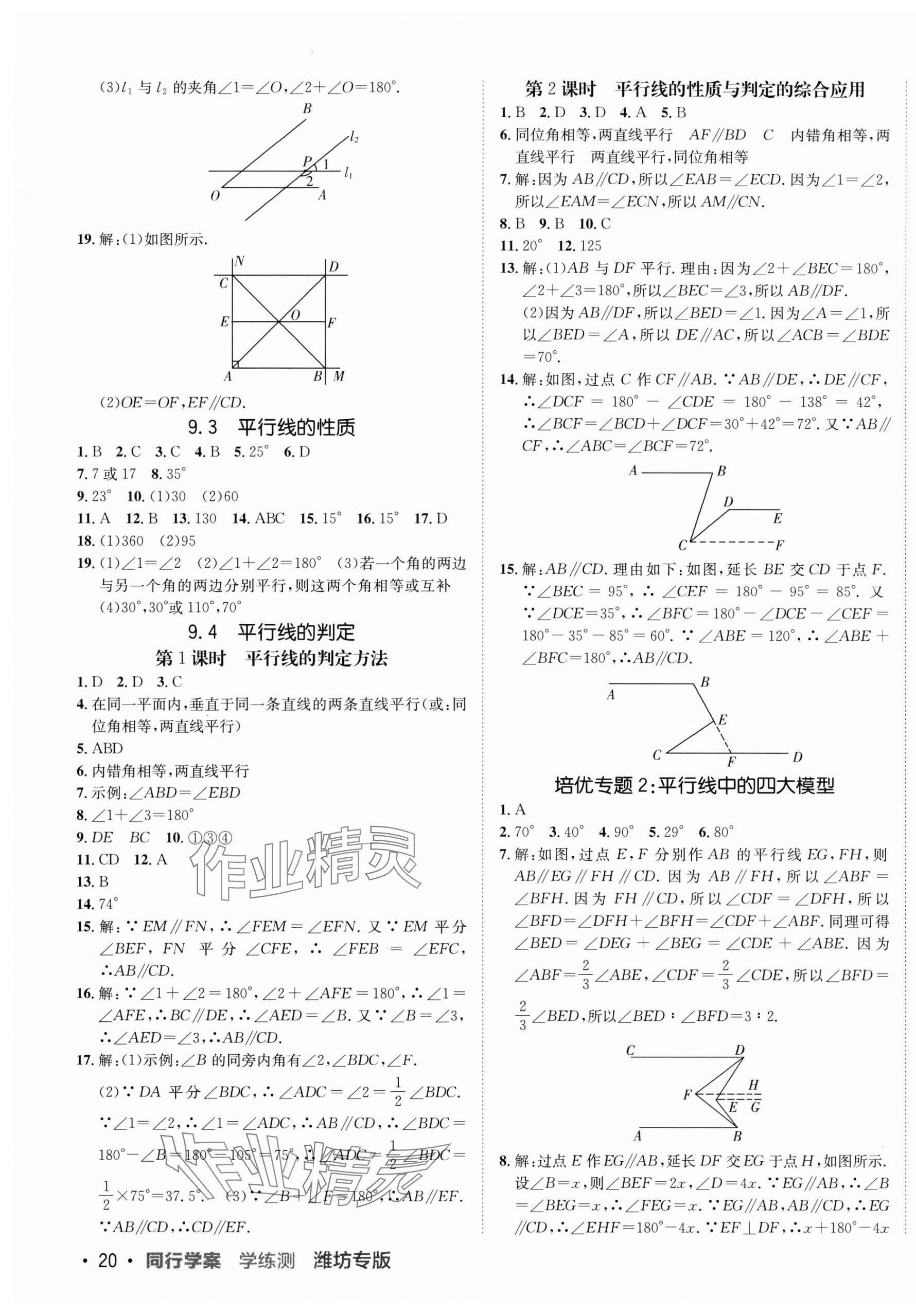 2024年同行学案学练测七年级数学下册青岛版 第3页