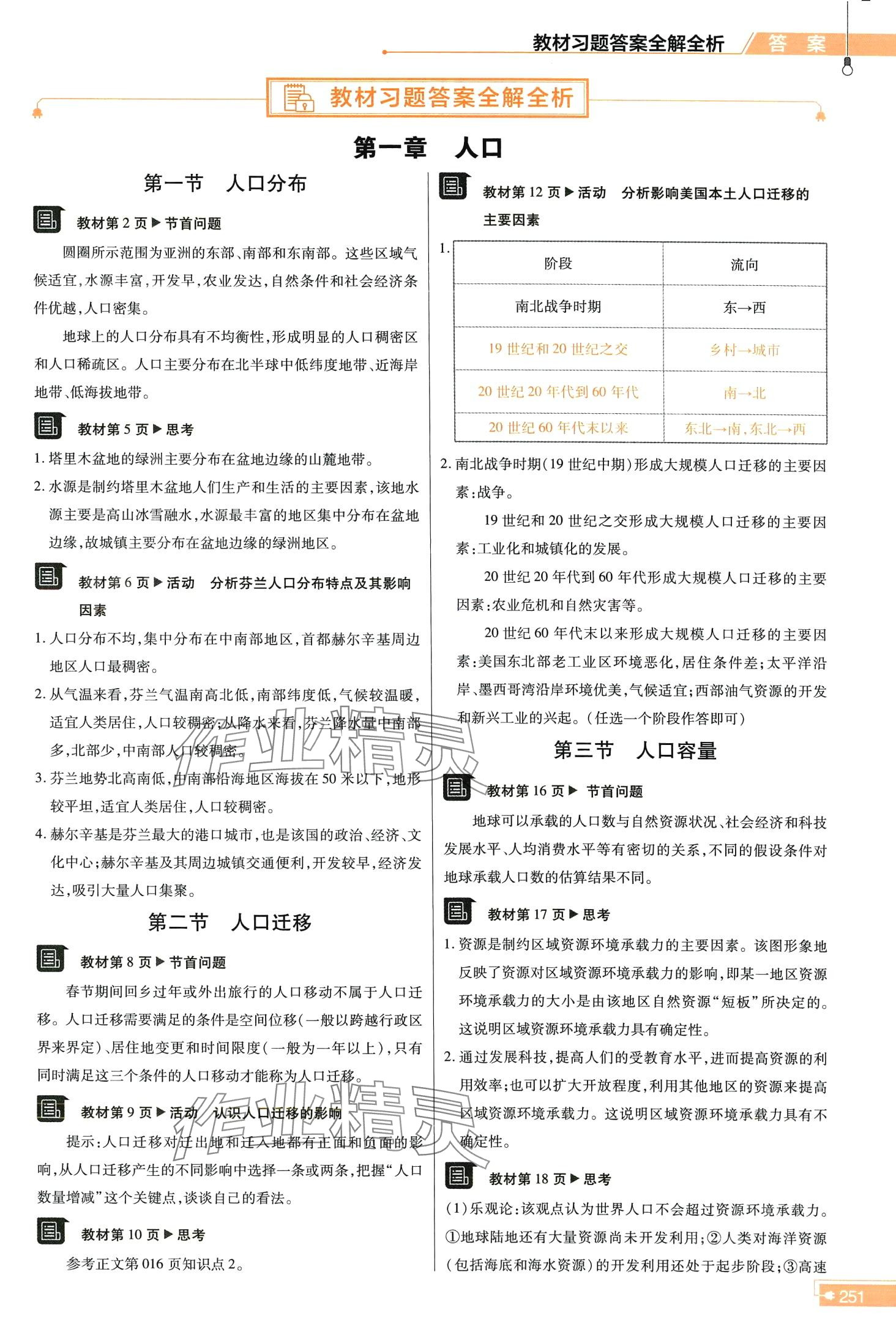 2024年教材課本高中地理必修第二冊人教版 第1頁