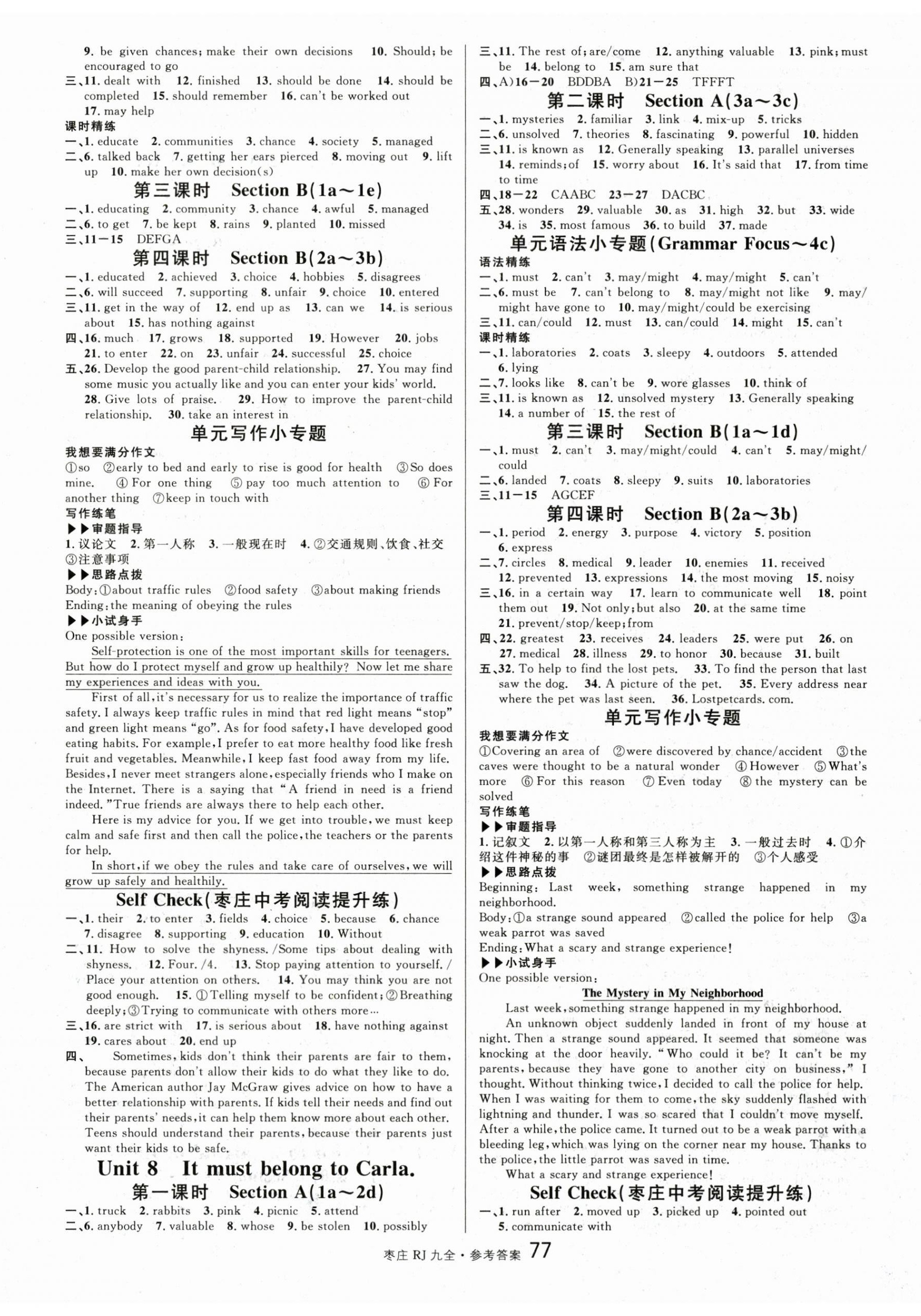 2025年名校课堂九年级英语全一册人教版枣庄专版 第5页