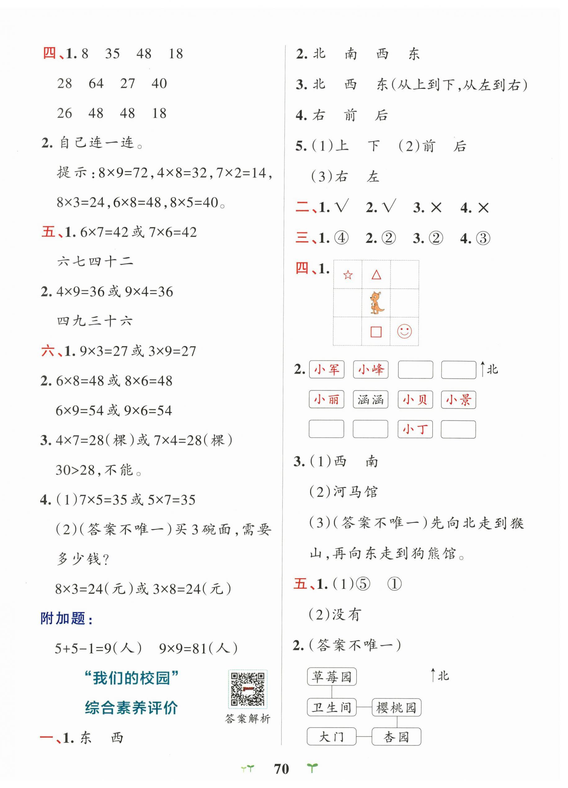 2026年小学学霸冲A卷二年级数学上册青岛版五四制&nbsp;第2页