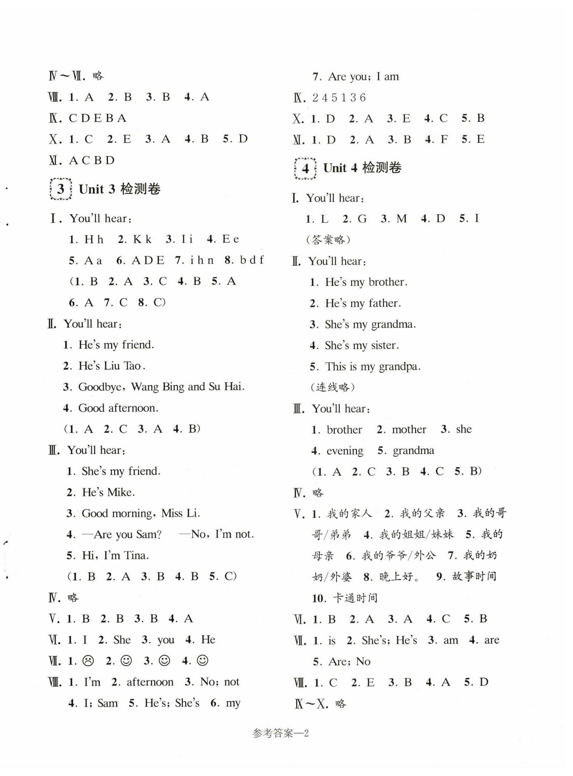 2023年學(xué)習(xí)樂(lè)園單元自主檢測(cè)三年級(jí)英語(yǔ)上冊(cè)譯林版 第2頁(yè)