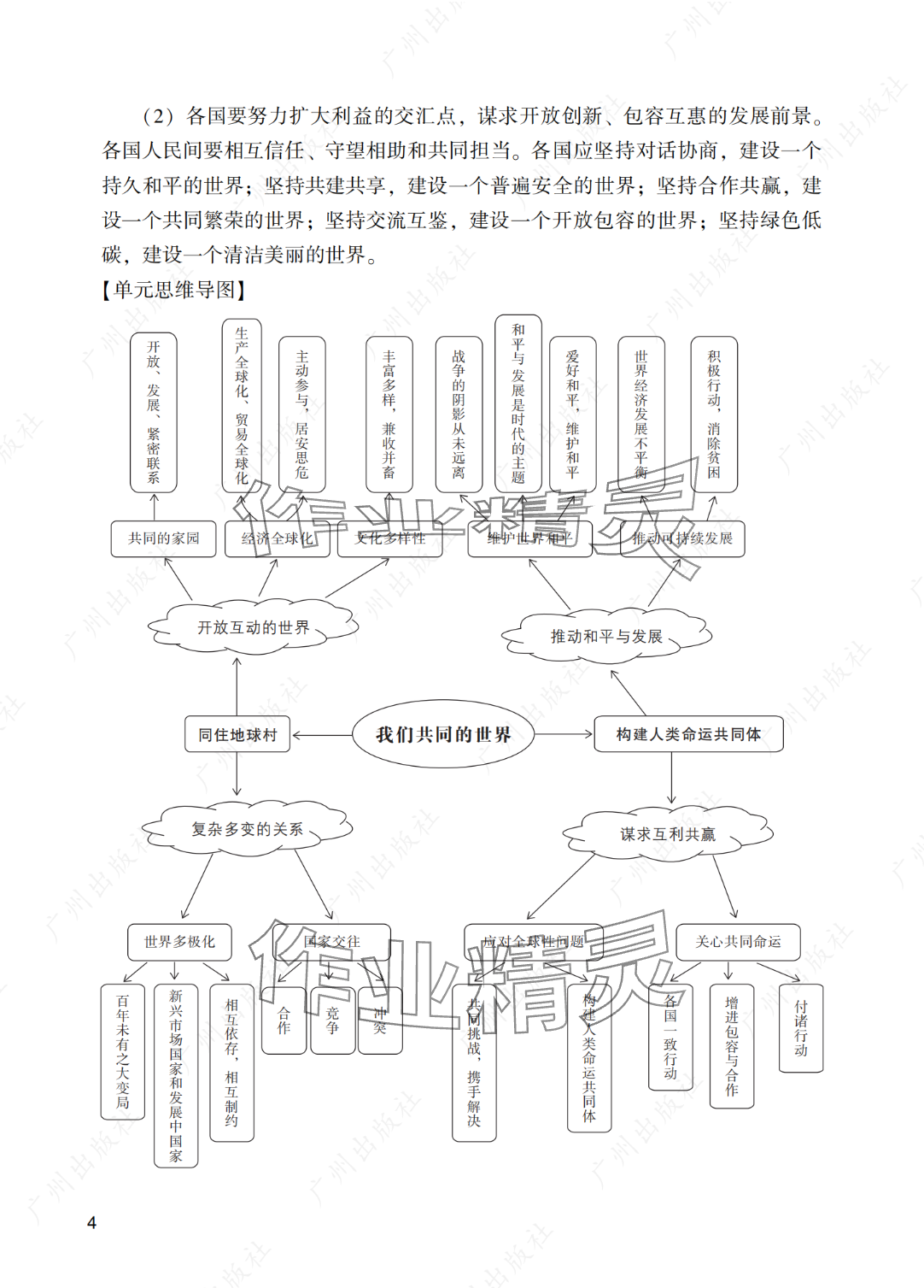 2025年陽光學(xué)業(yè)評價九年級道德與法治下冊人教版 參考答案第4頁