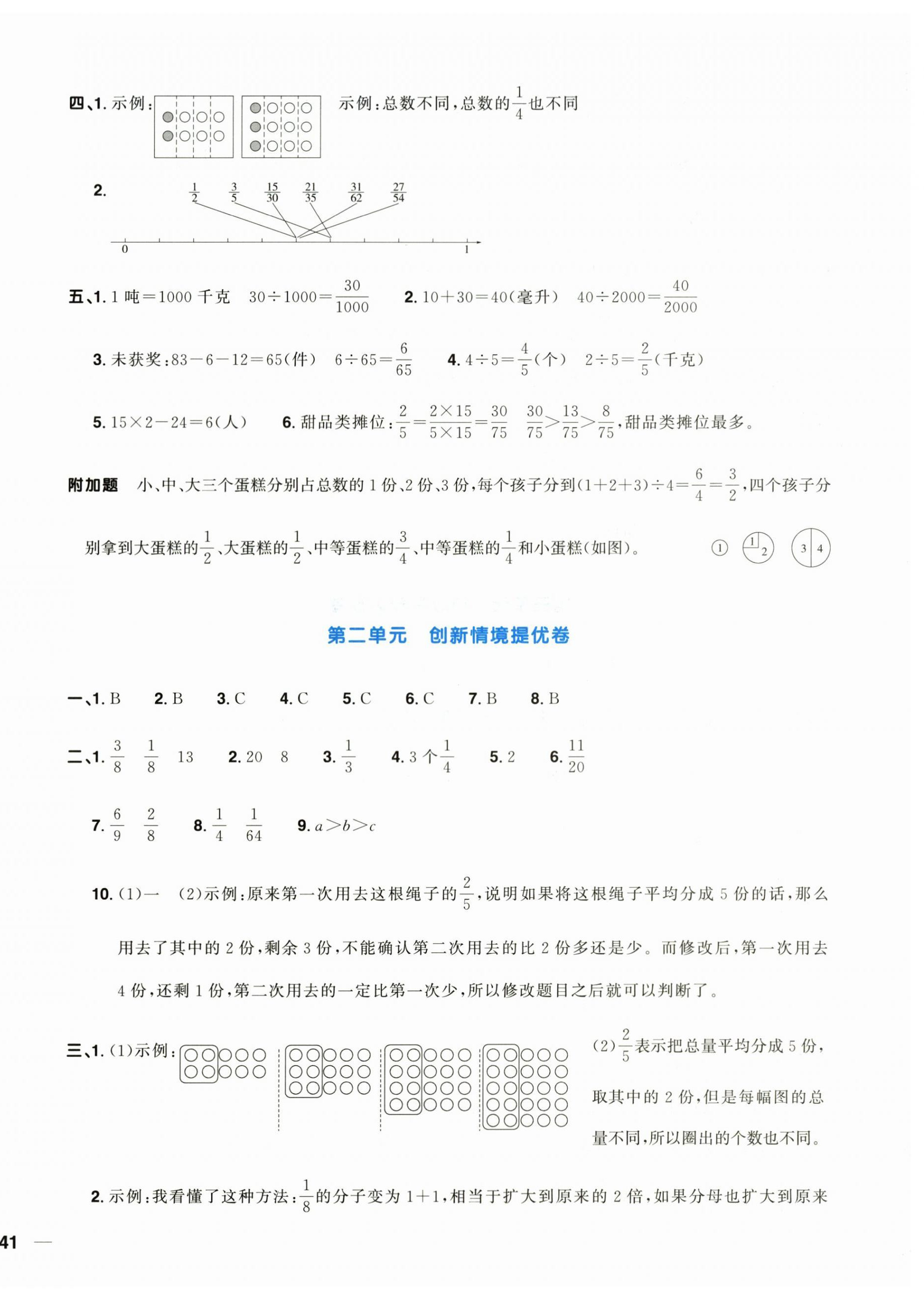 2026年阳光同学一线名师全优好卷五年级数学下册青岛版&nbsp;第2页