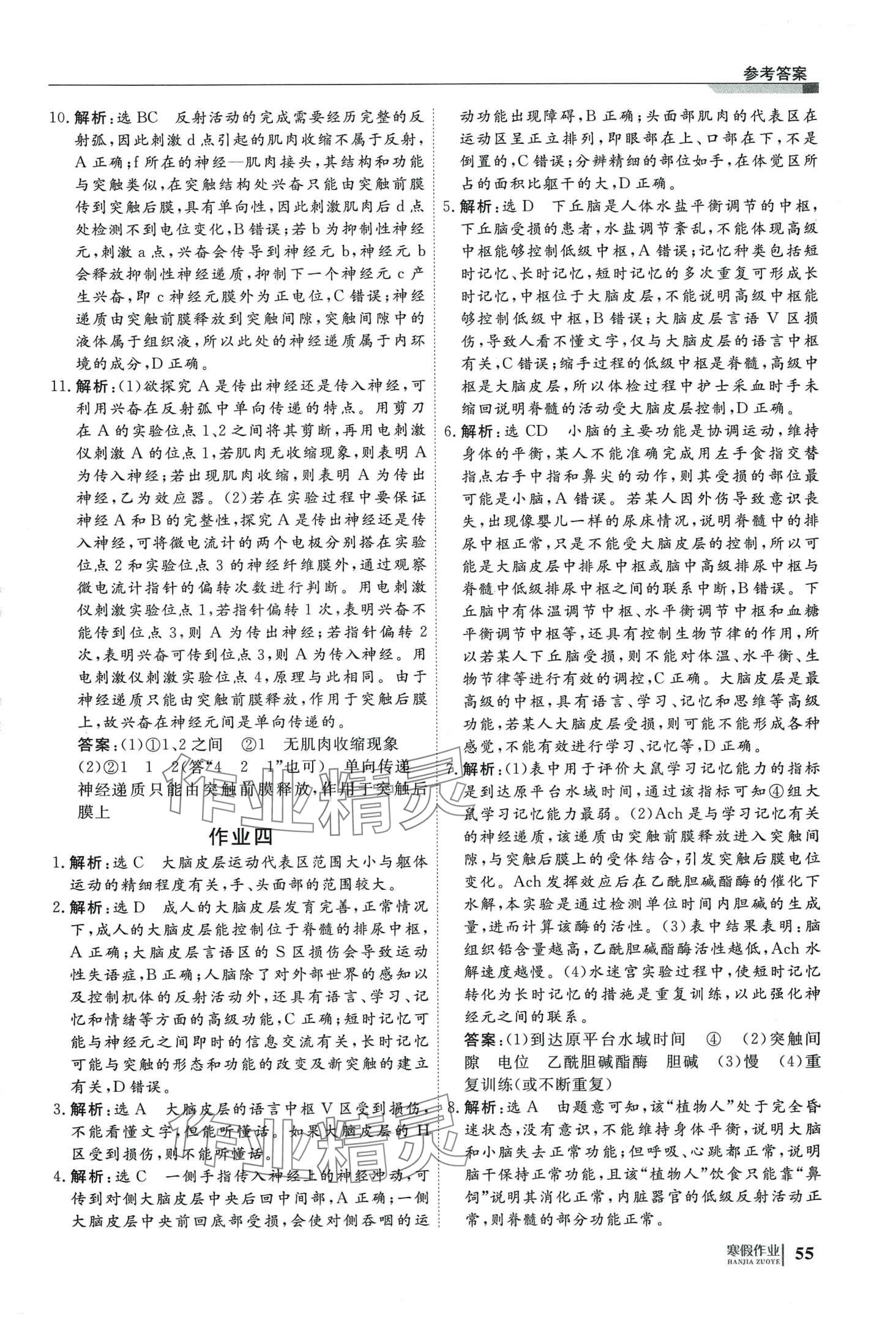 2024年自主學(xué)習(xí)假期刷題計(jì)劃高二生物 第3頁(yè)