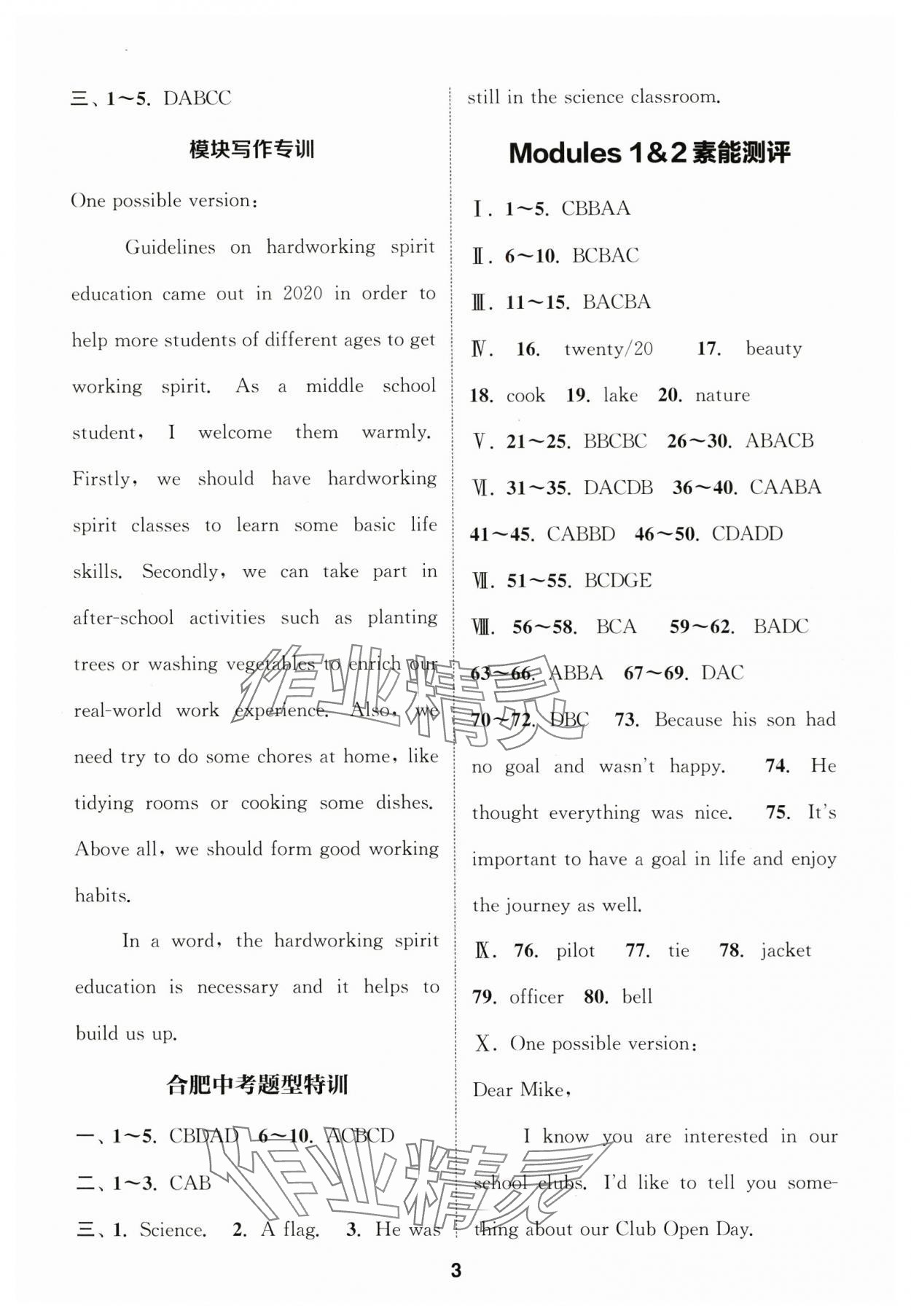 2025年通成學典課時作業本九年級英語下冊外研版合肥專版&nbsp;第3頁