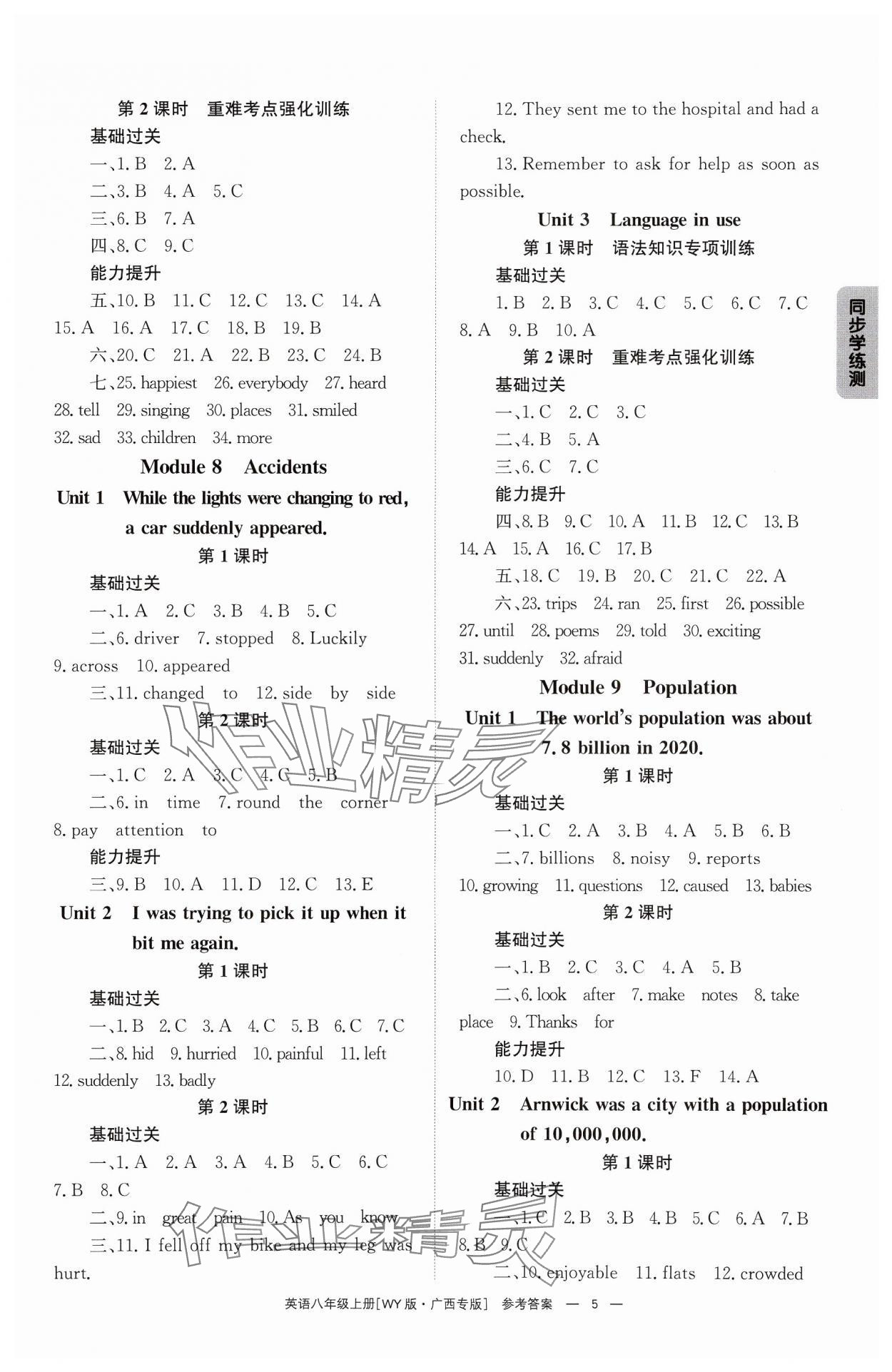 2024年全效学习同步学练测八年级英语上册外研版广西专版 第5页