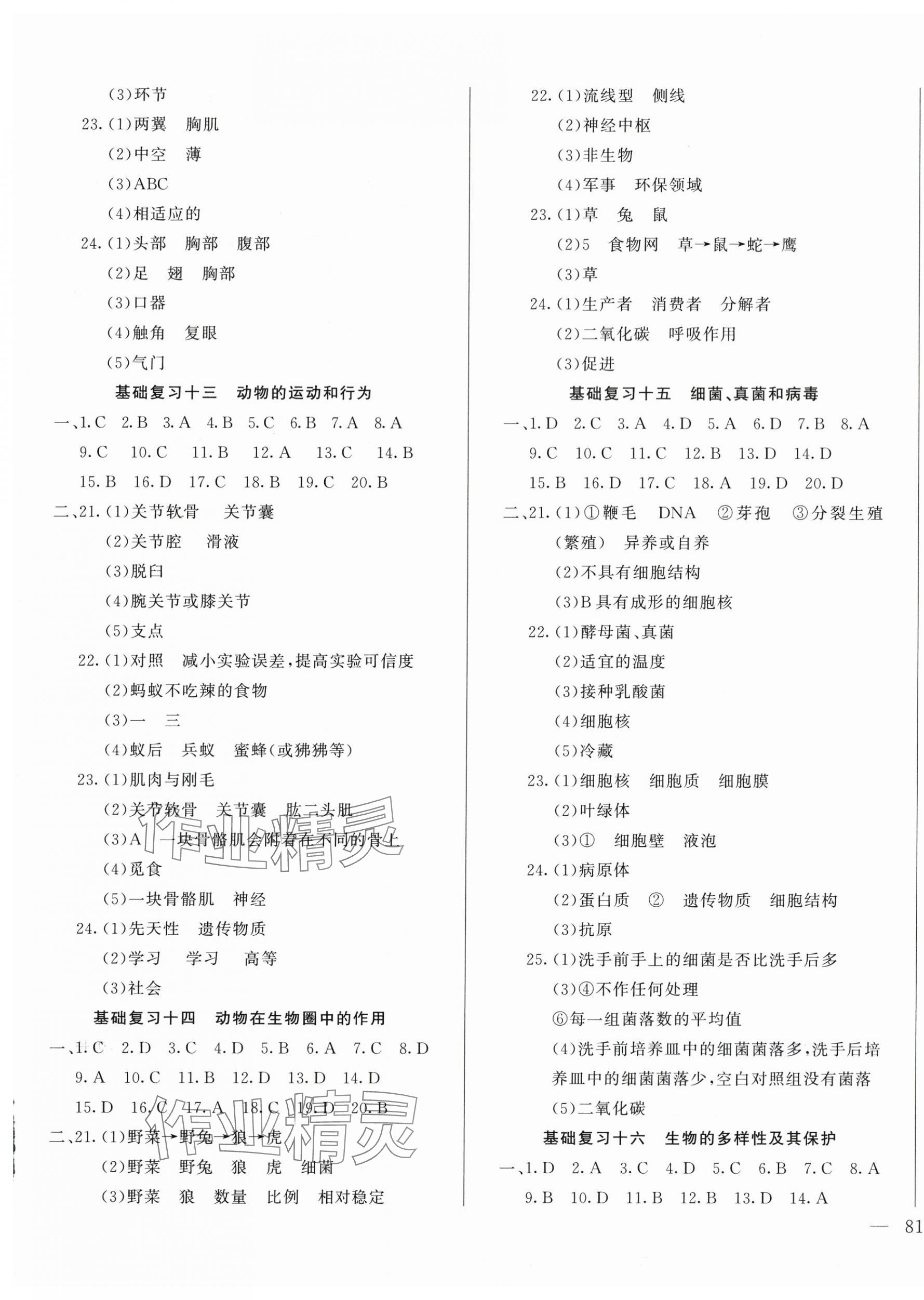 2024年名校試題調研中考總復習生物 第5頁