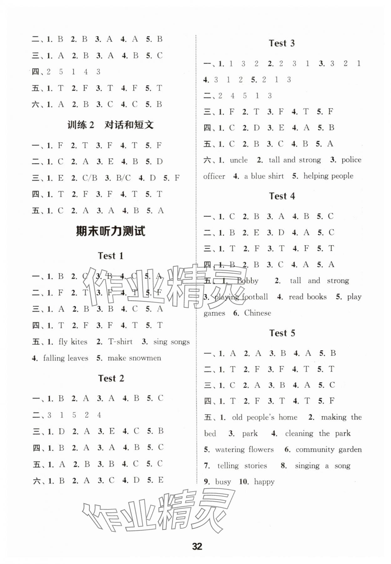 2025年通城學(xué)典小學(xué)英語(yǔ)聽(tīng)力能手四年級(jí)上冊(cè)人教PEP版 第6頁(yè)