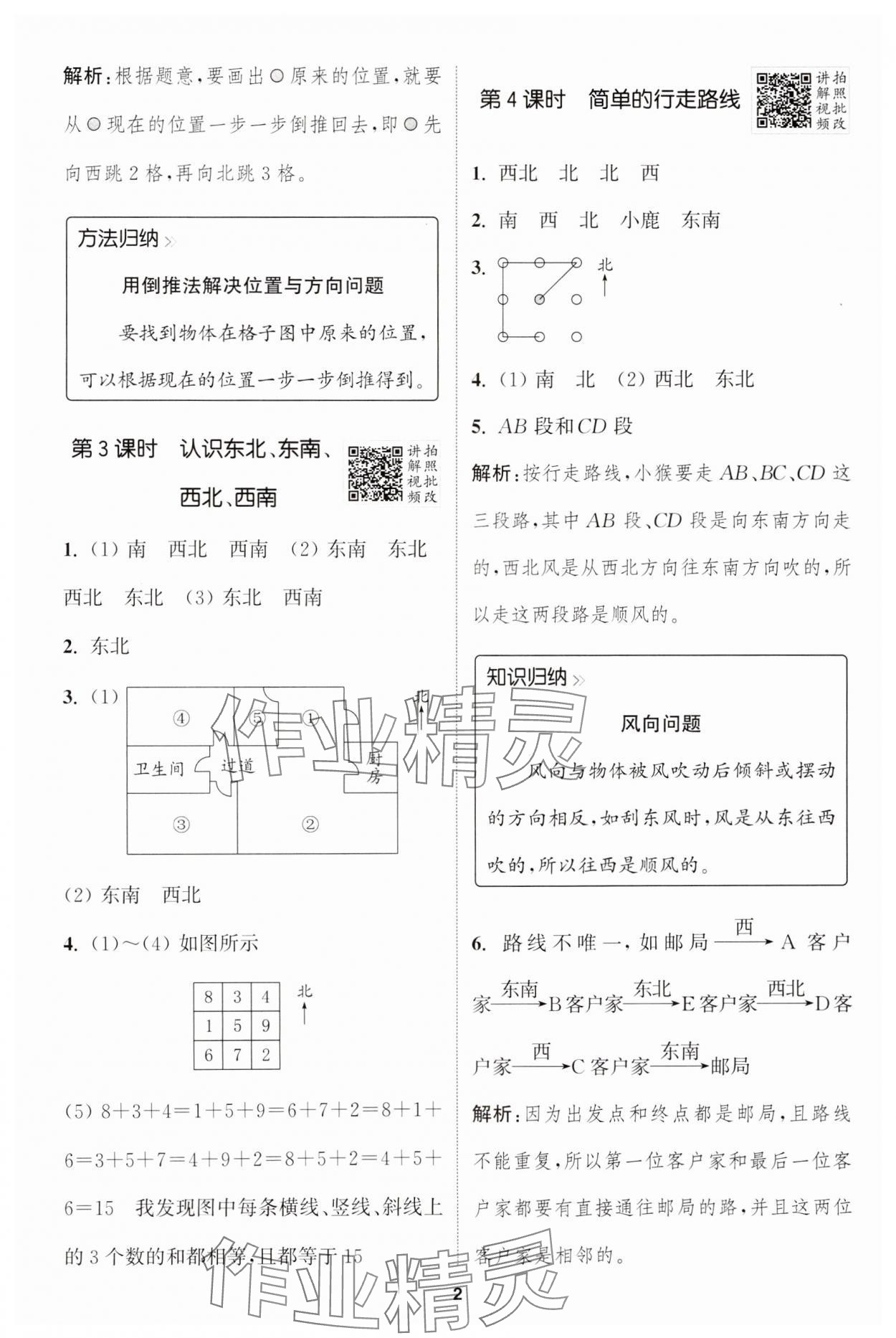 2025年拔尖特訓(xùn)三年級(jí)數(shù)學(xué)下冊(cè)人教版 參考答案第2頁(yè)