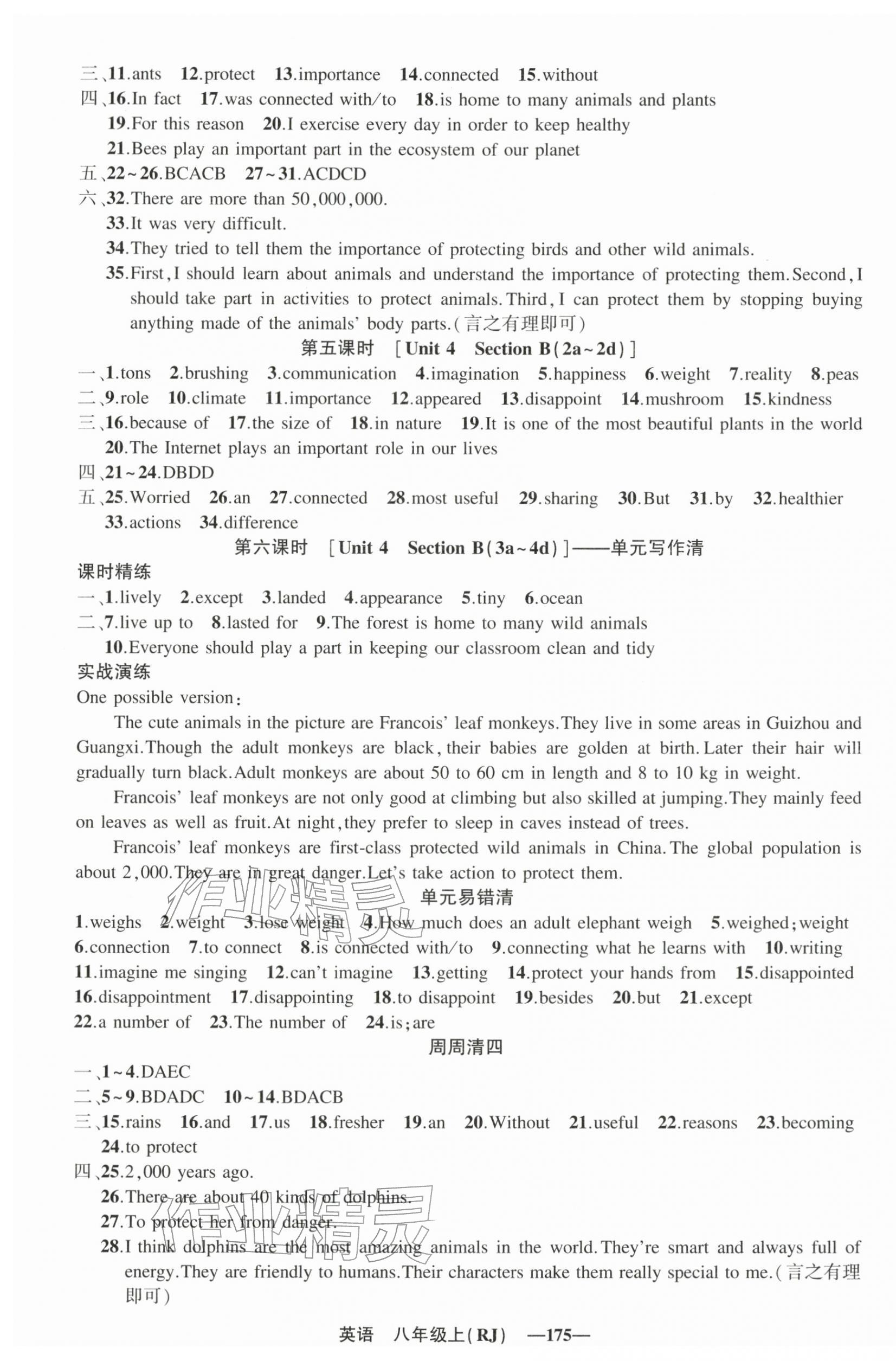 2025年四清導航八年級英語上冊人教版遼寧專版&nbsp;第7頁