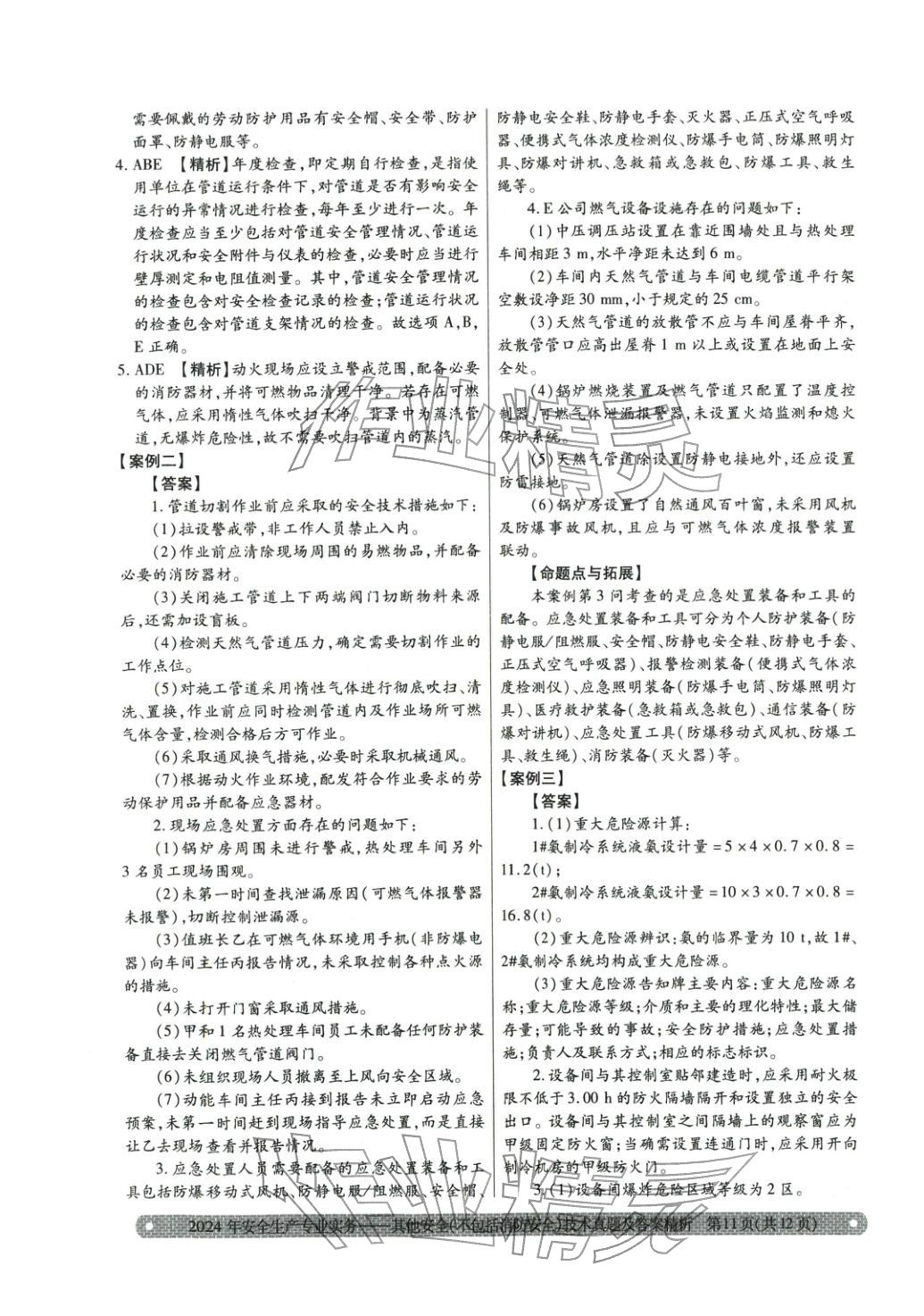 2025年真题精析与命题密卷其他安全（不包括消防安全）技术&nbsp;第7页
