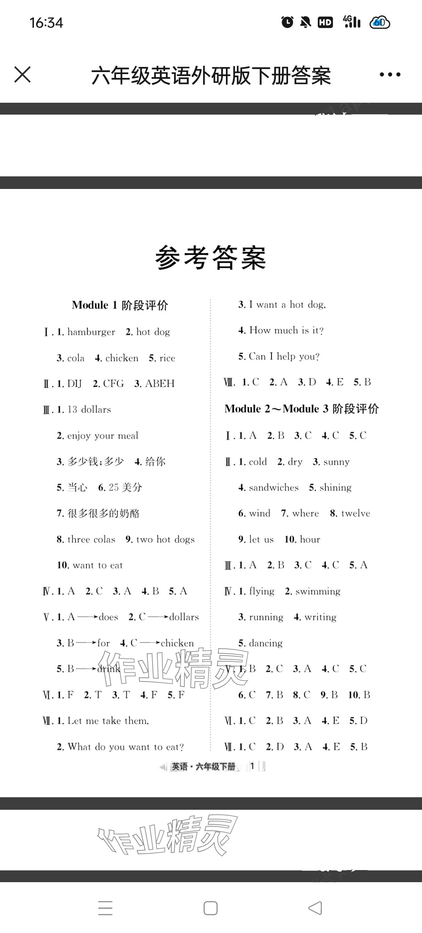 2024年全優(yōu)標準卷學習搭檔六年級英語下冊外研版 第1頁