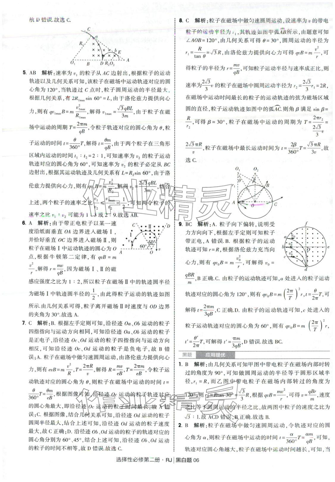 2025年经纶学典学霸黑白题高中物理选择性必修第二册人教版&nbsp;第6页