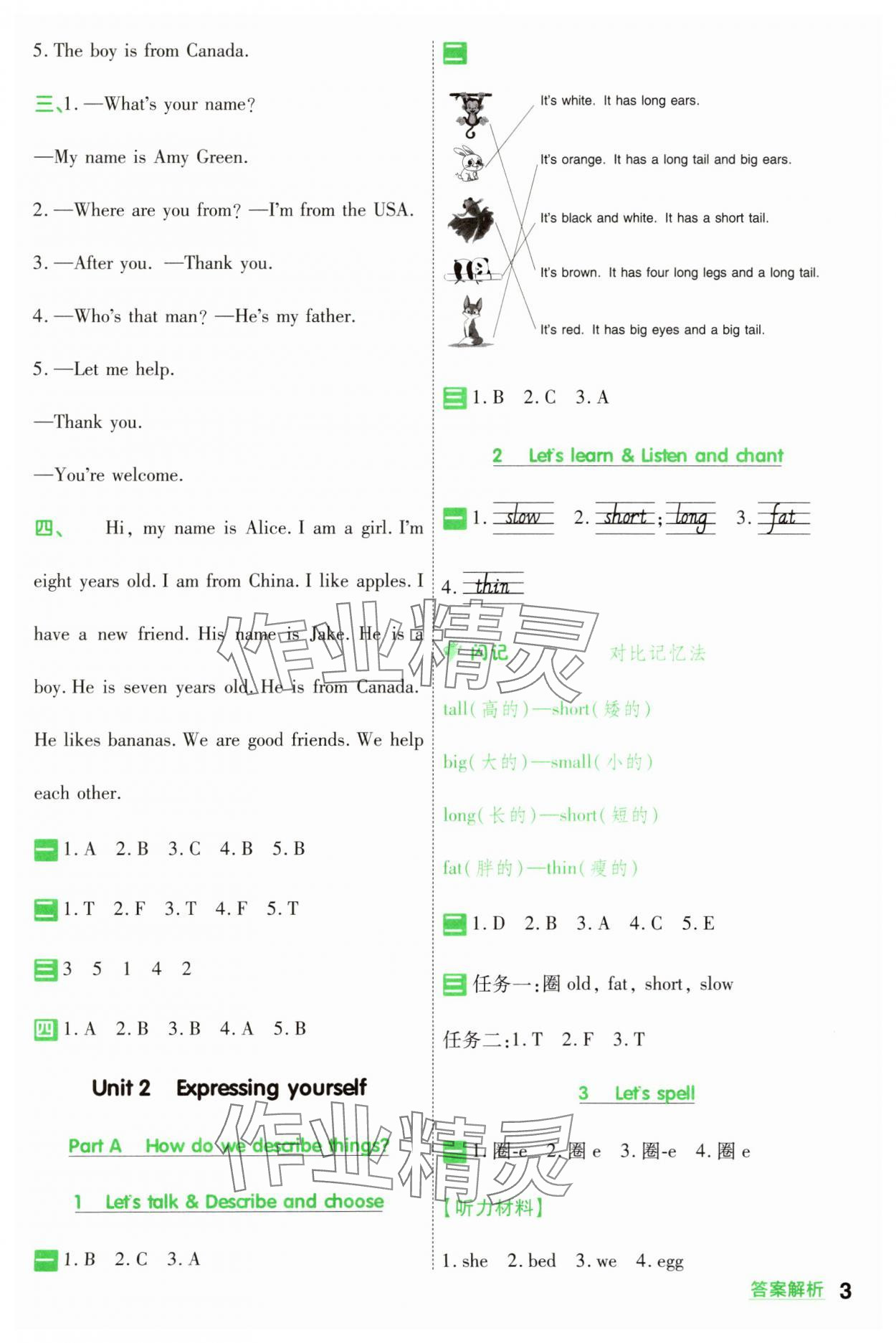 2025年一遍過三年級英語下冊人教版 第3頁
