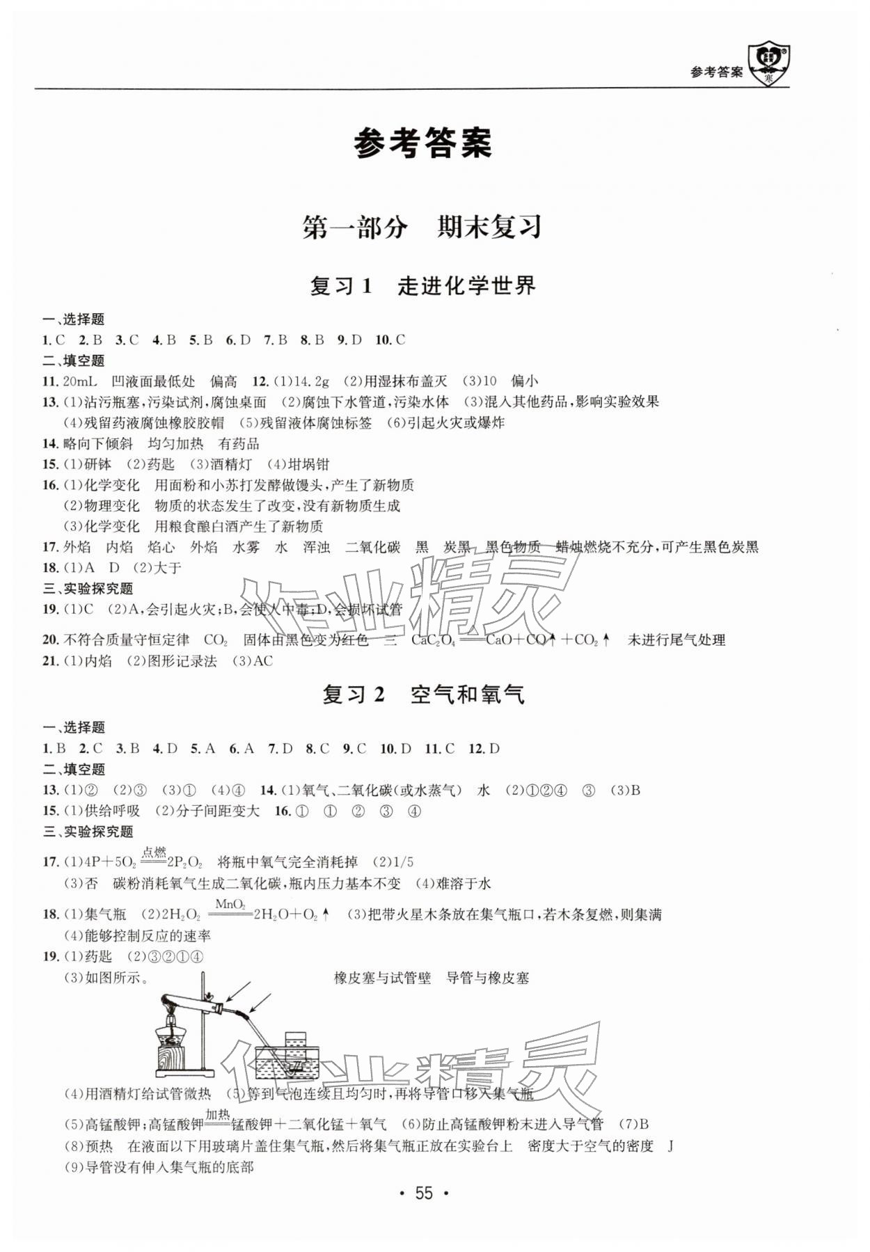 2026年假期成才路九年级化学&nbsp;第1页