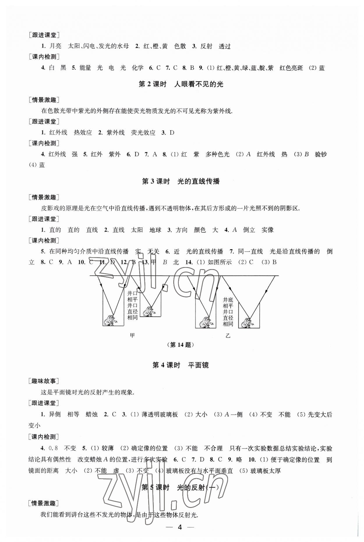 2023年創(chuàng)新課時(shí)作業(yè)八年級(jí)物理上冊(cè)蘇科版 第4頁(yè)