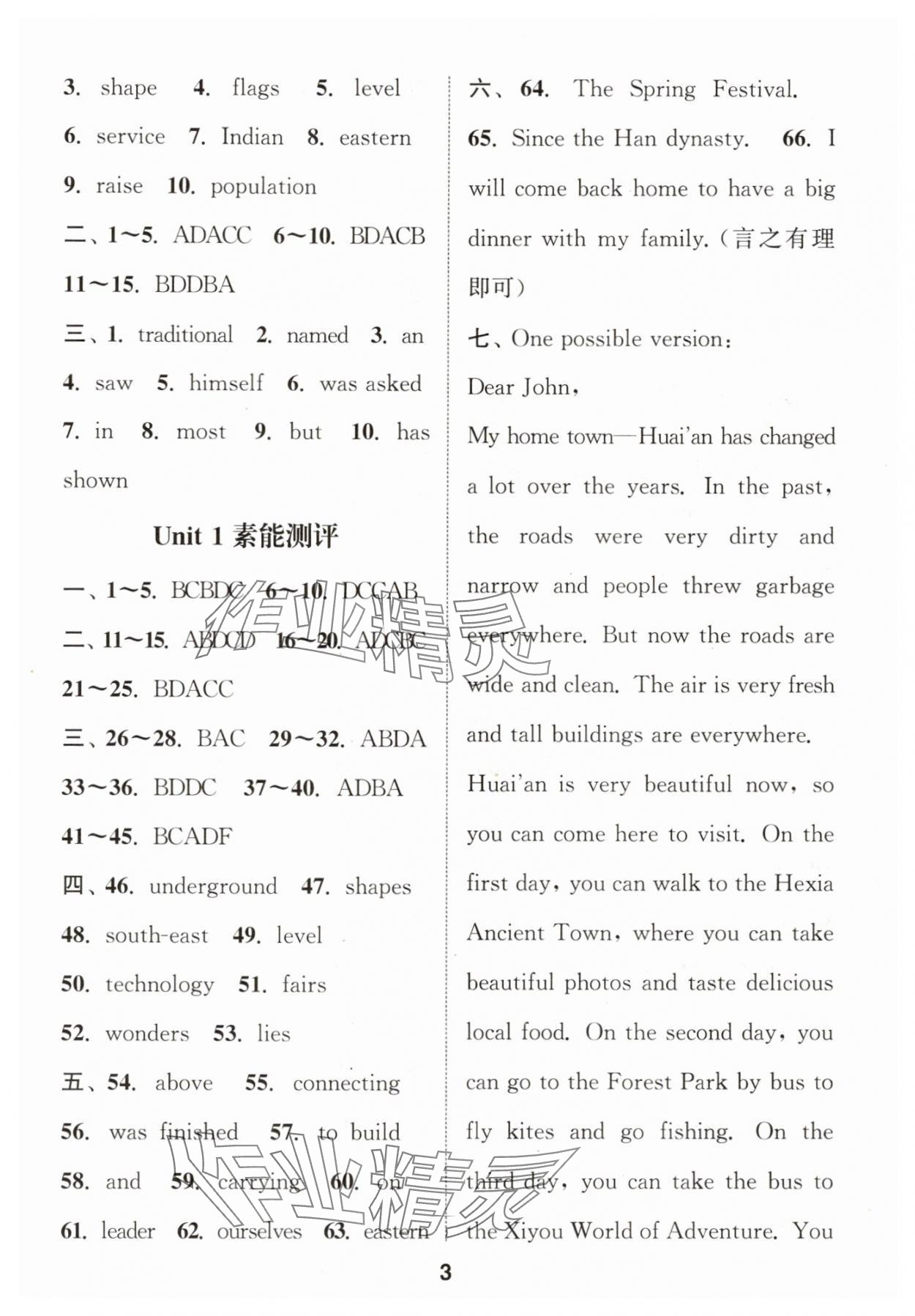 2025年通城学典课时作业本九年级英语下册译林版宿迁专版 第3页