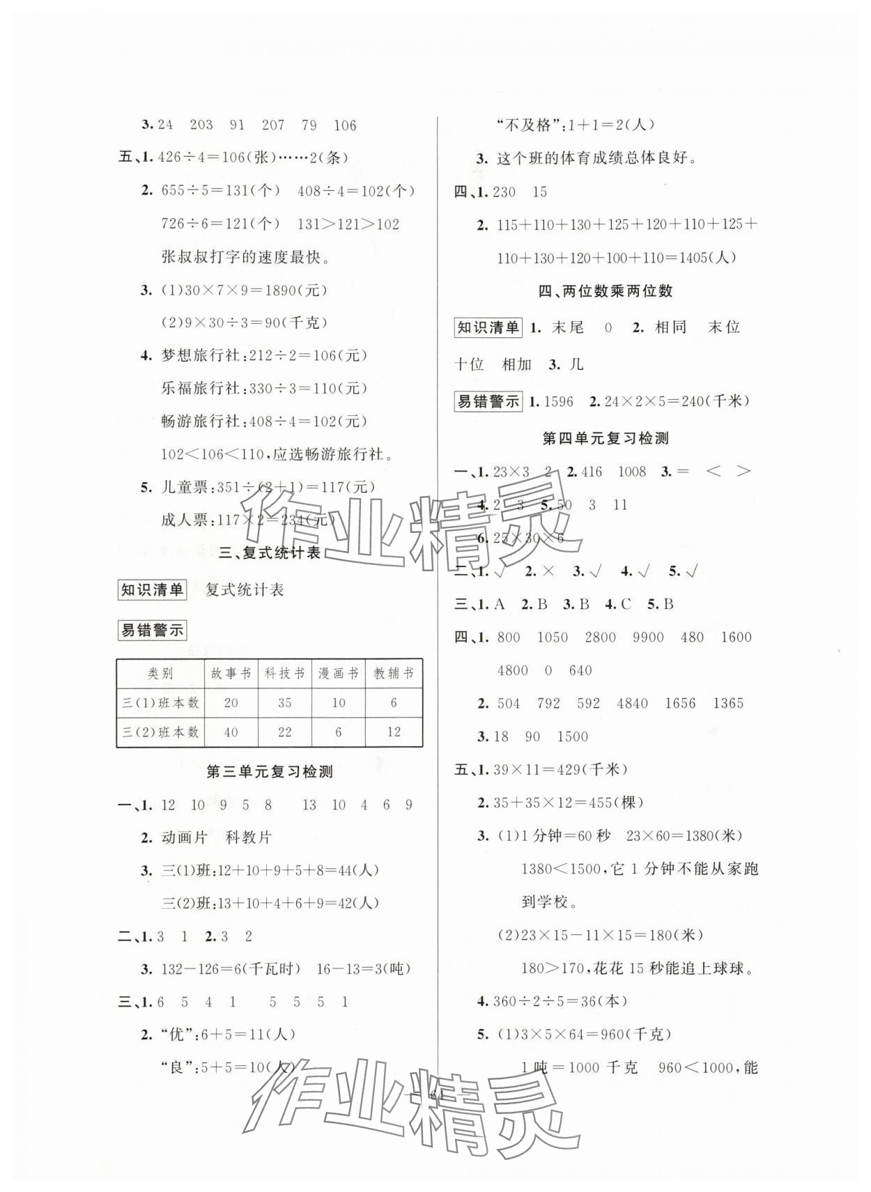 2024年暑假作业三年级数学人教版新疆青少年出版社 第2页