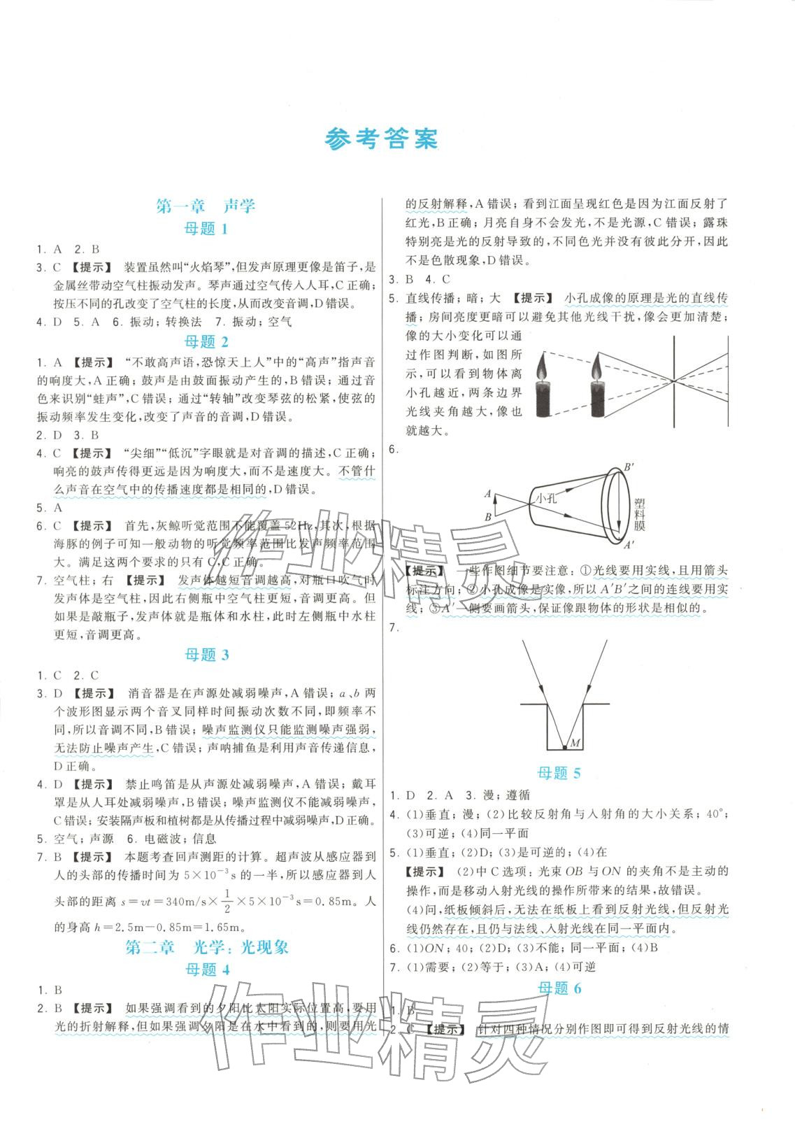 2025年88母题速通中考物理 第1页