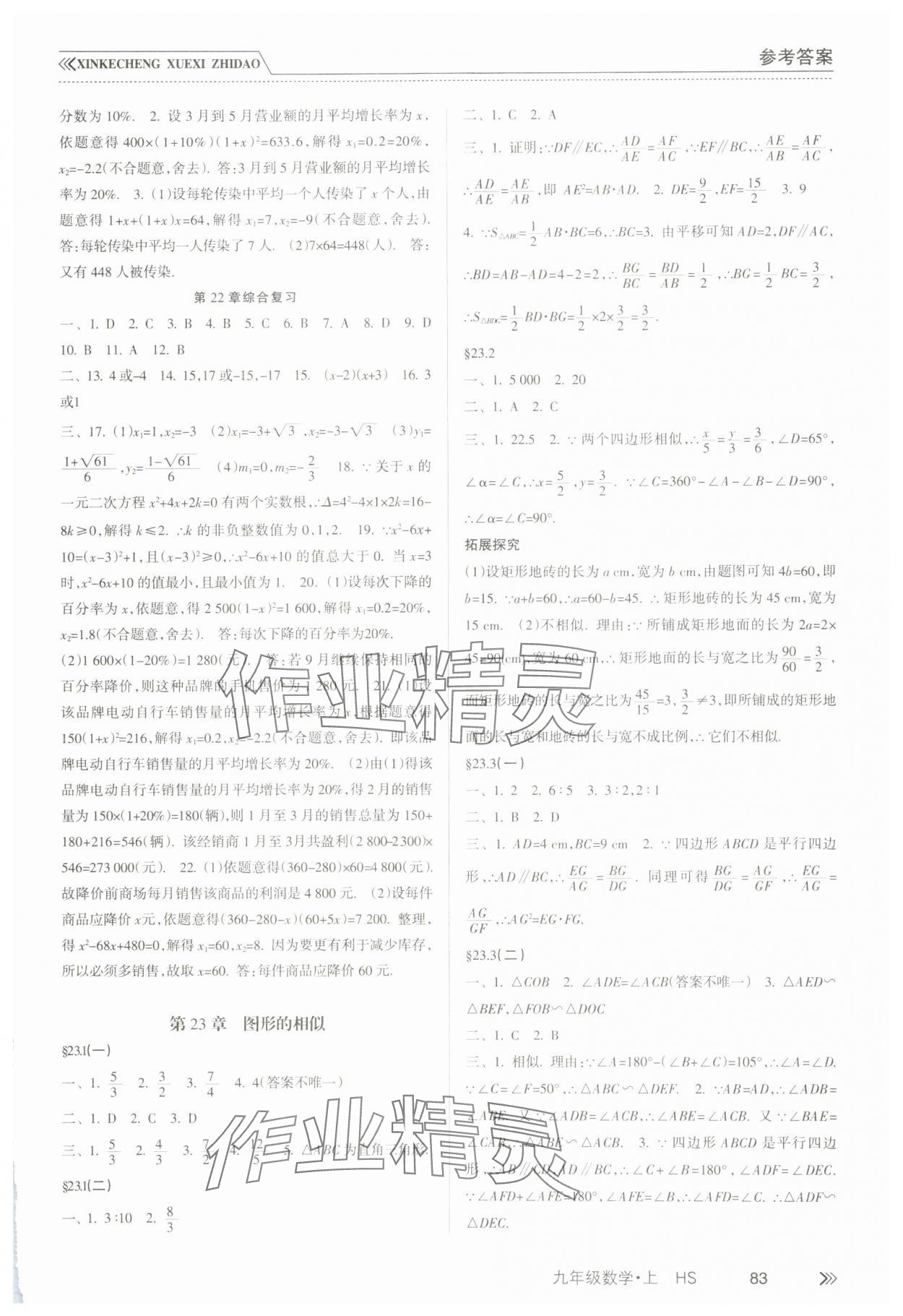 2023年新課程學(xué)習(xí)指導(dǎo)南方出版社九年級數(shù)學(xué)上冊人教版 第3頁