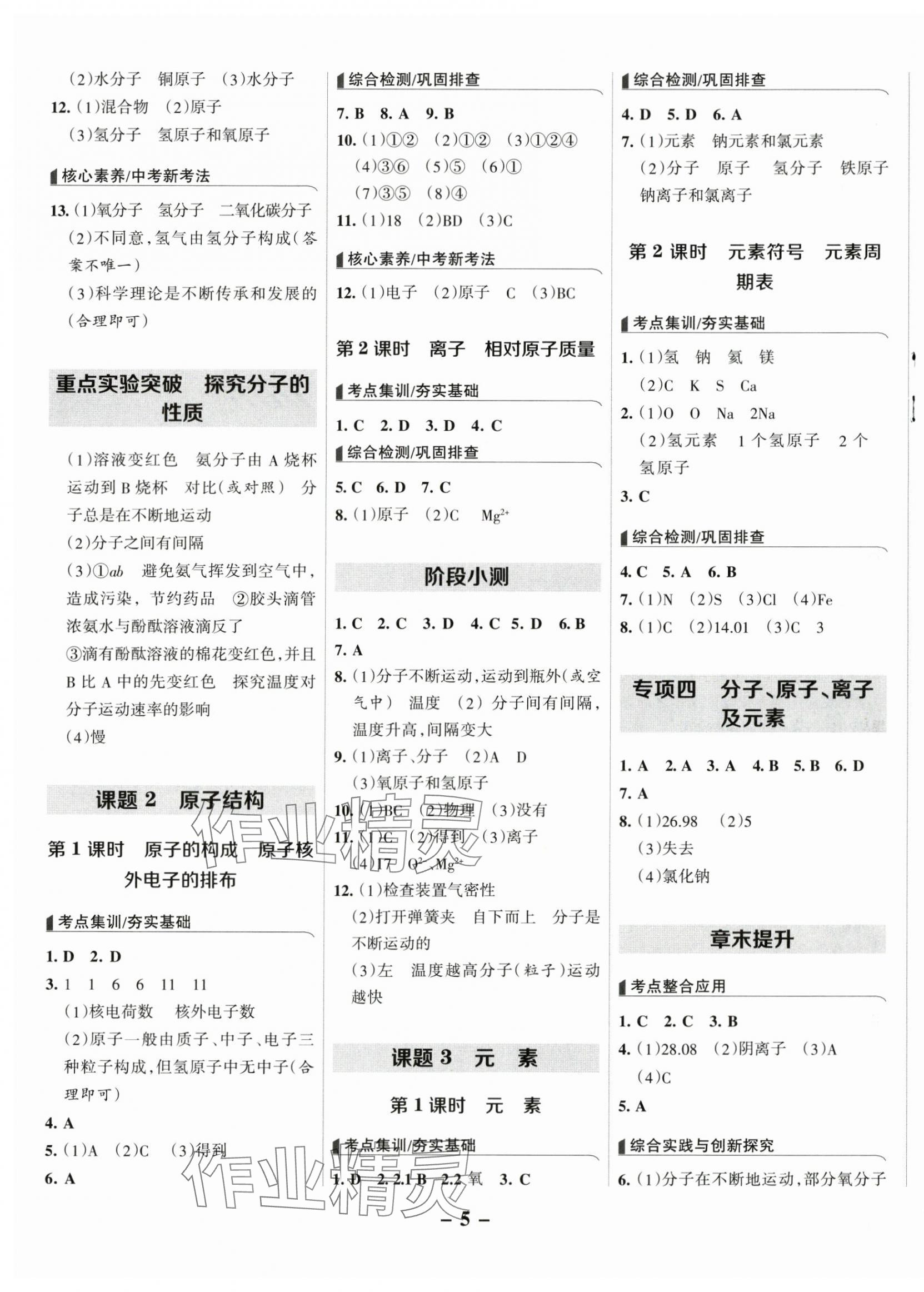 2024年全優(yōu)課堂九年級化學上冊人教版 第5頁