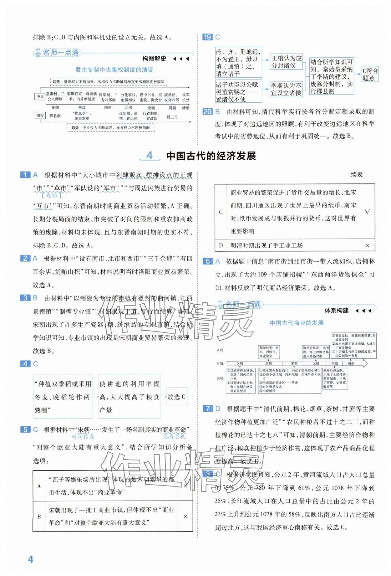 2024年金考卷中考45套匯編歷史河南專版紫色封面 參考答案第4頁