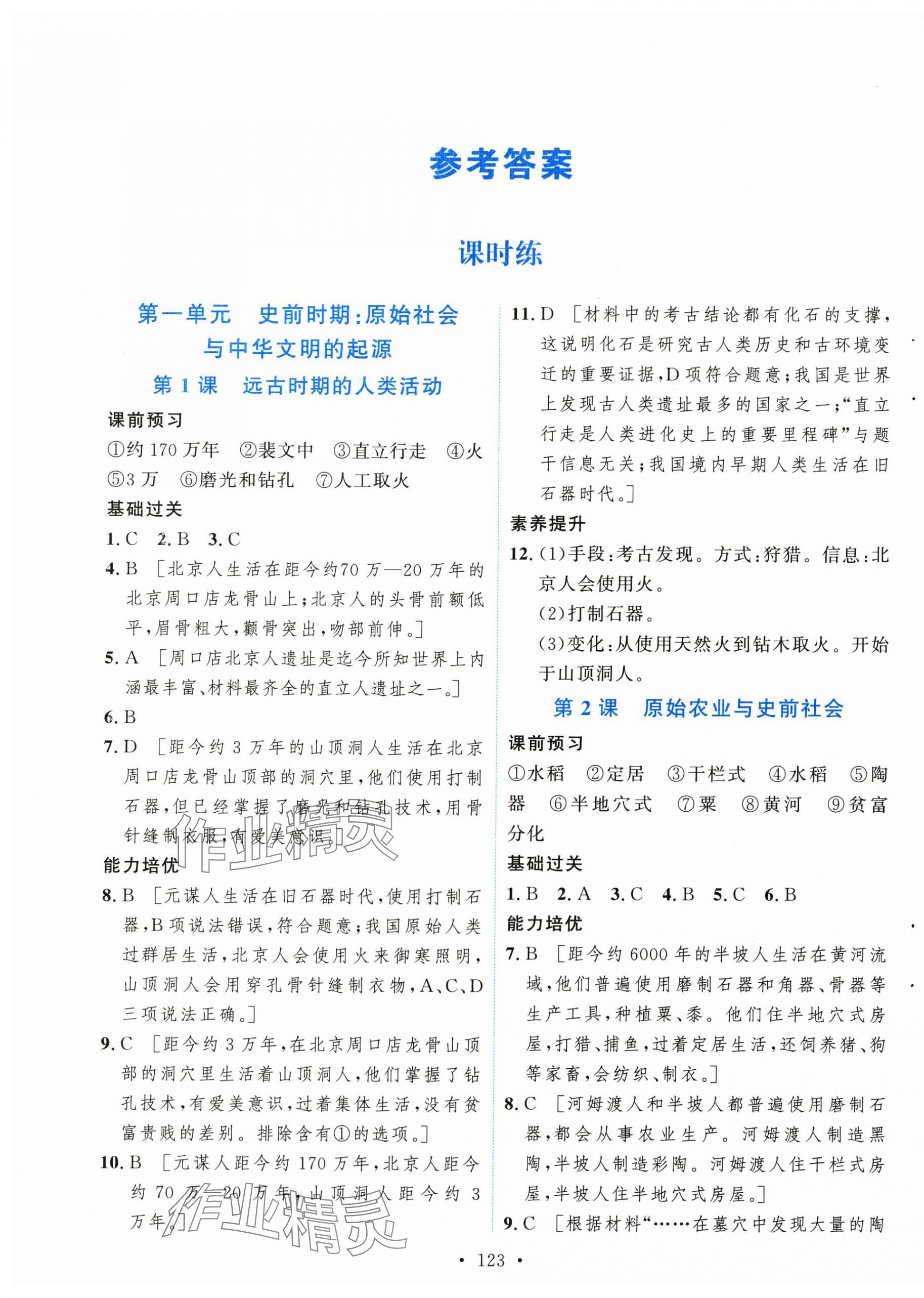 2025年新学案七年级历史上册人教版 第1页