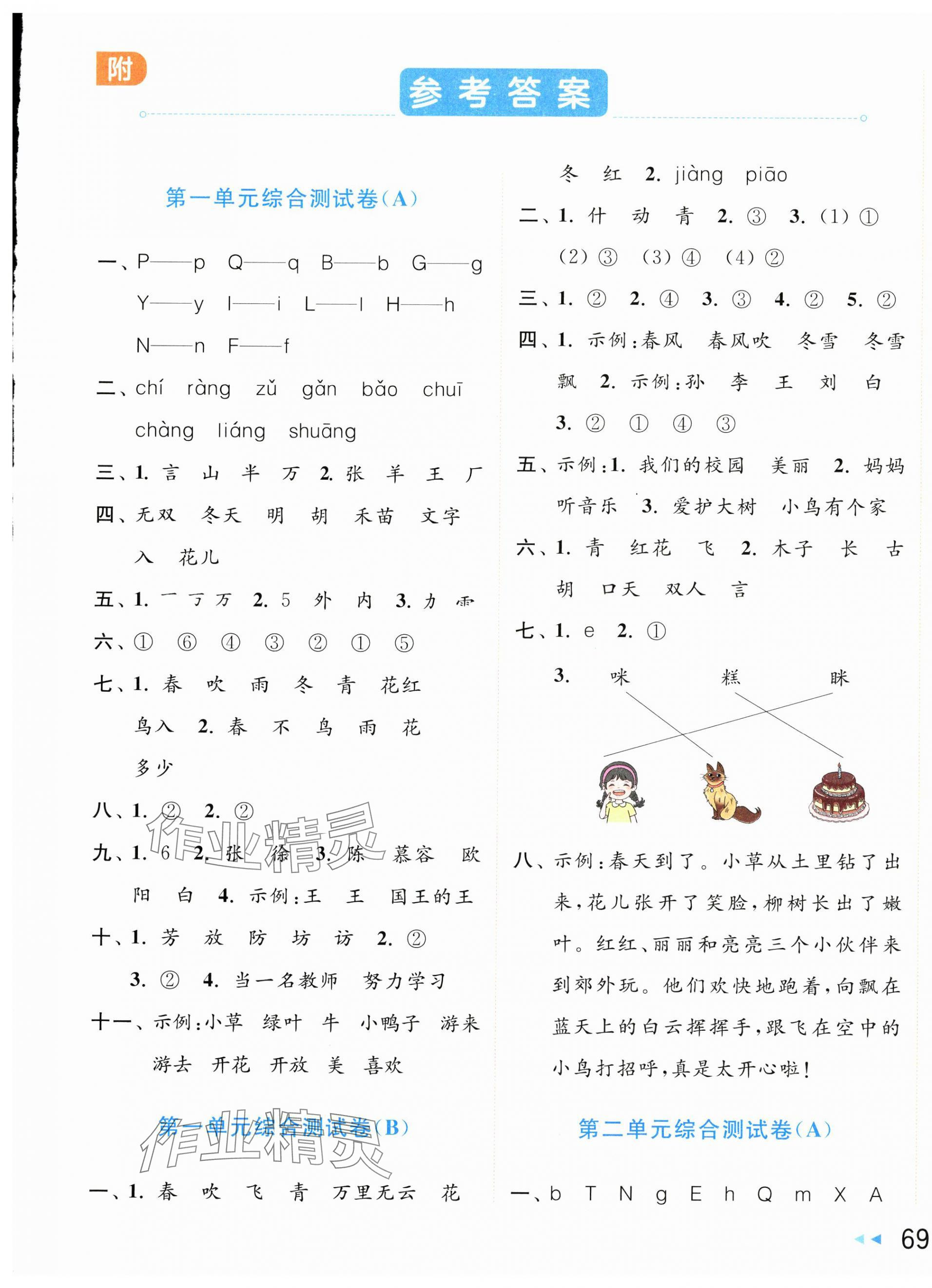 2025年亮點給力大試卷一年級語文下冊人教版 第1頁