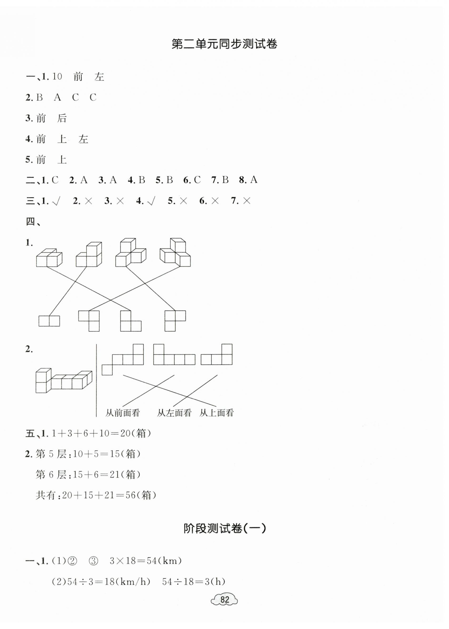 2025年学习目标与检测同步测试卷四年级数学下册人教版 第2页