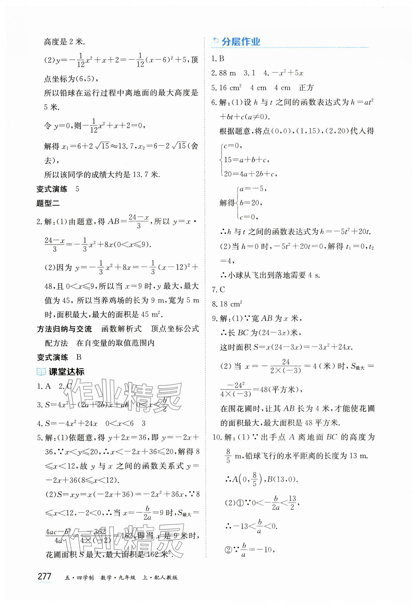 2024年資源與評價黑龍江教育出版社九年級數(shù)學(xué)上冊人教版五四制 第11頁