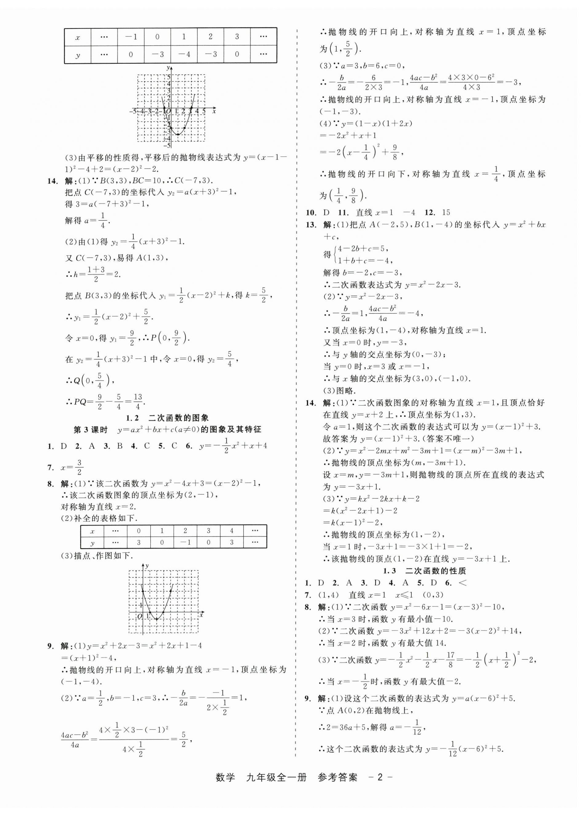 2025年精彩三年就练这一本九年级数学全一册浙教版 第2页