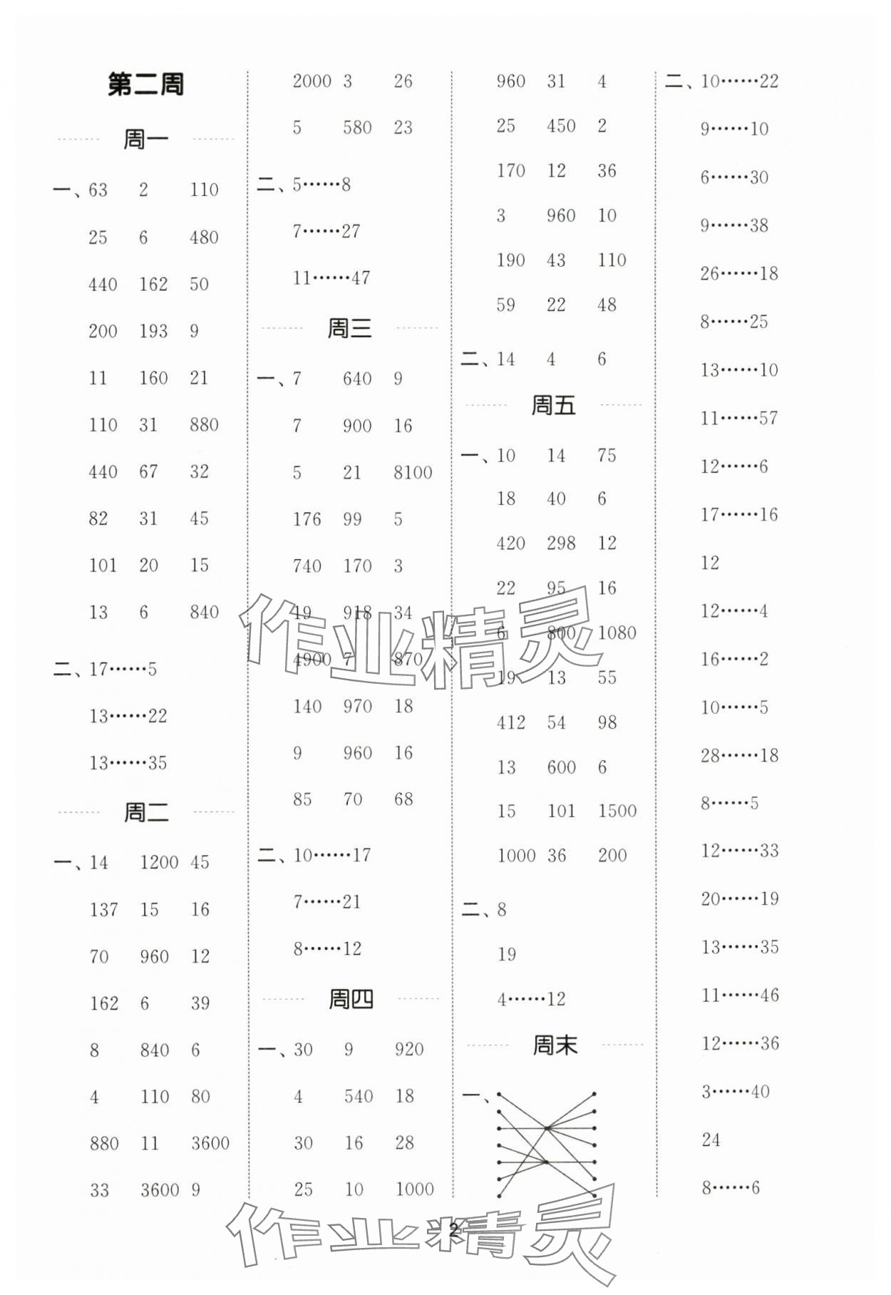 2024年通城學(xué)典計(jì)算能手四年級(jí)數(shù)學(xué)上冊(cè)蘇教版 第2頁(yè)