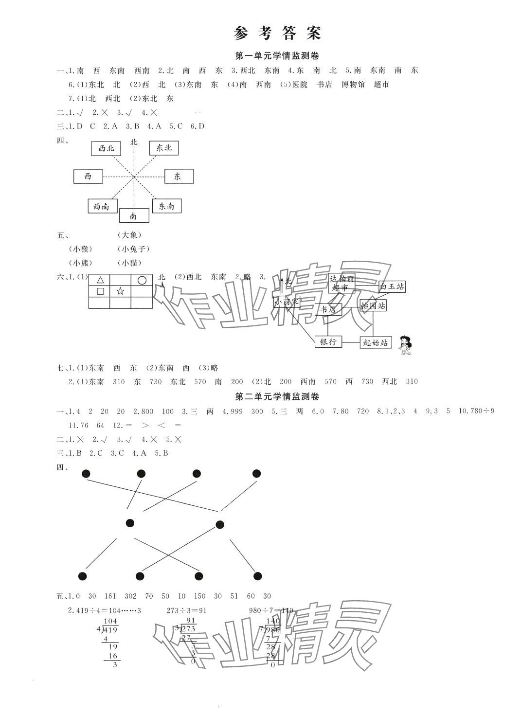 2024年學(xué)海金卷小學(xué)奪冠單元檢測(cè)卷三年級(jí)數(shù)學(xué)下冊(cè)人教版 第1頁(yè)