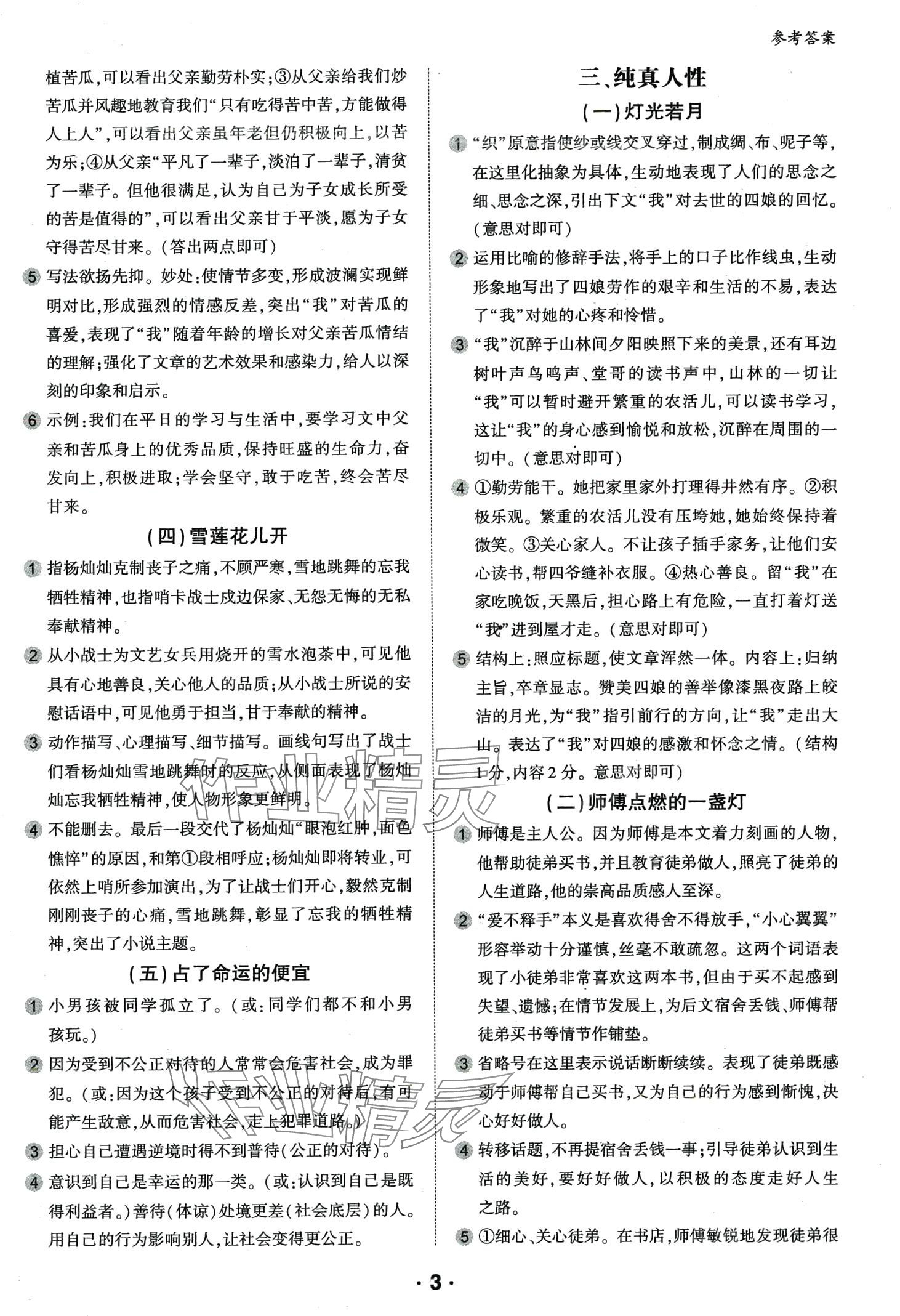 2024年進(jìn)階閱讀八年級(jí)語文全一冊(cè)人教版 第3頁
