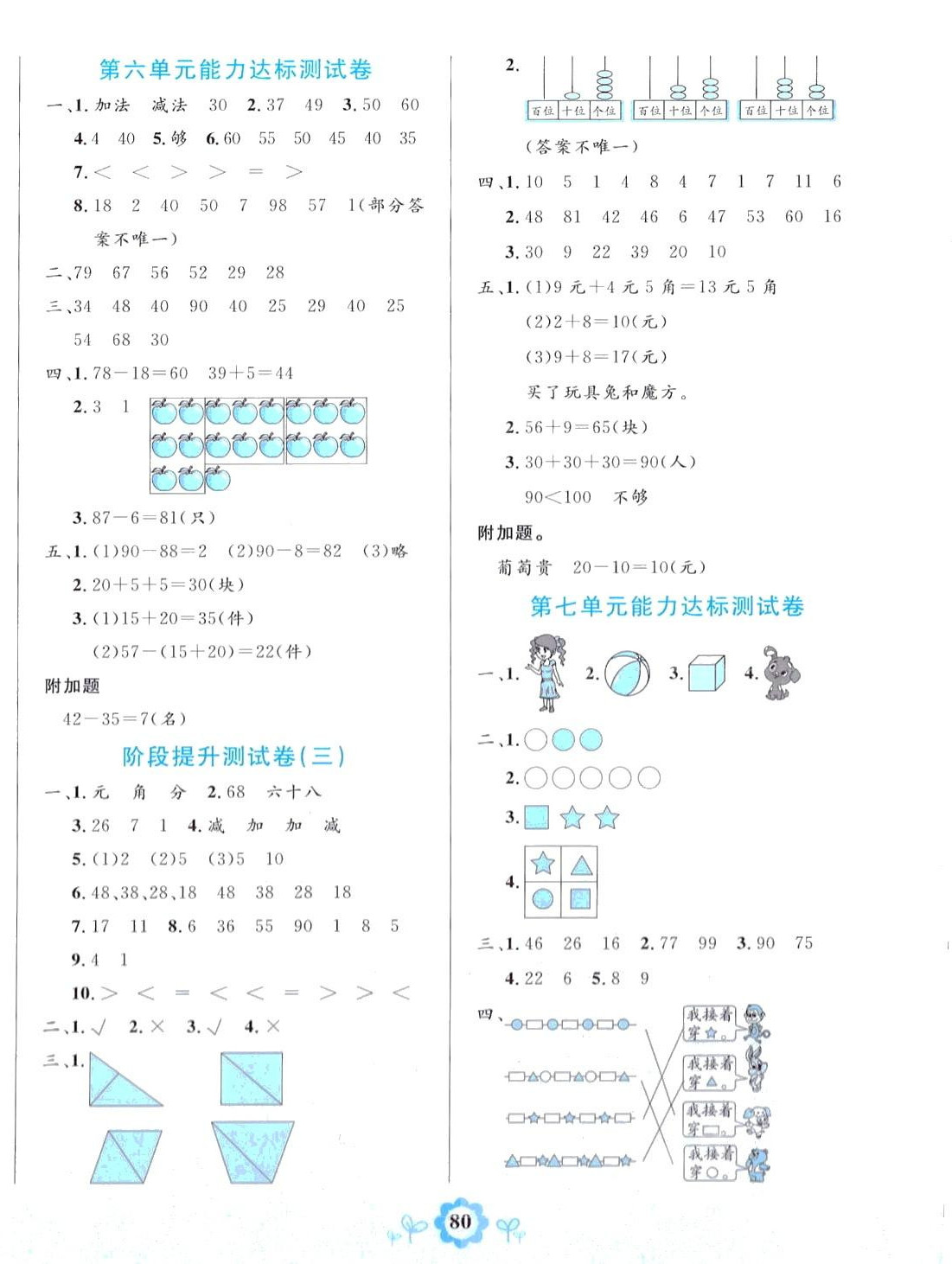 2024年8848學(xué)霸一卷通一年級(jí)數(shù)學(xué)下冊(cè)人教版 第4頁(yè)