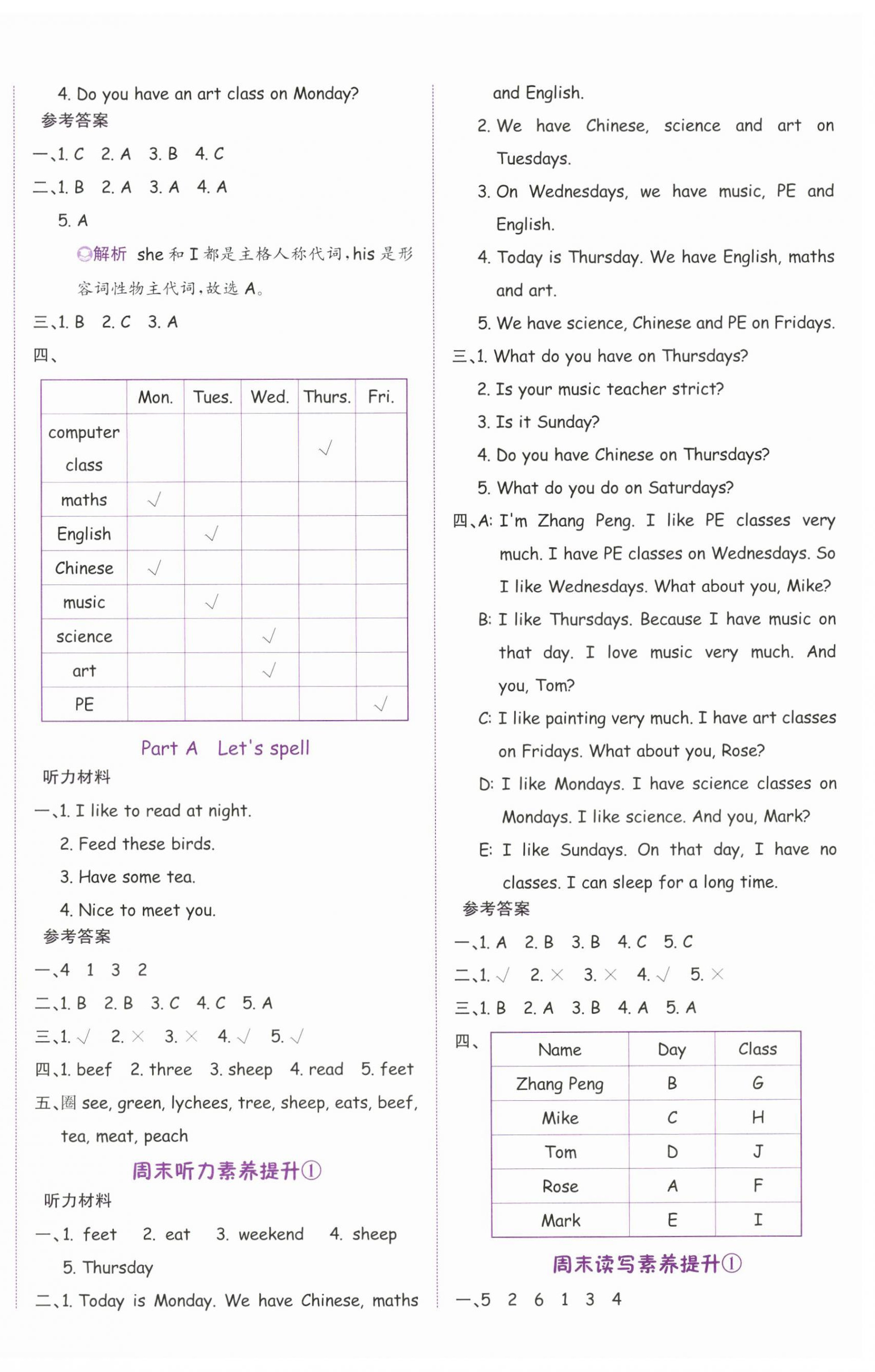 2023年奔跑吧少年五年級英語上冊人教版 第4頁