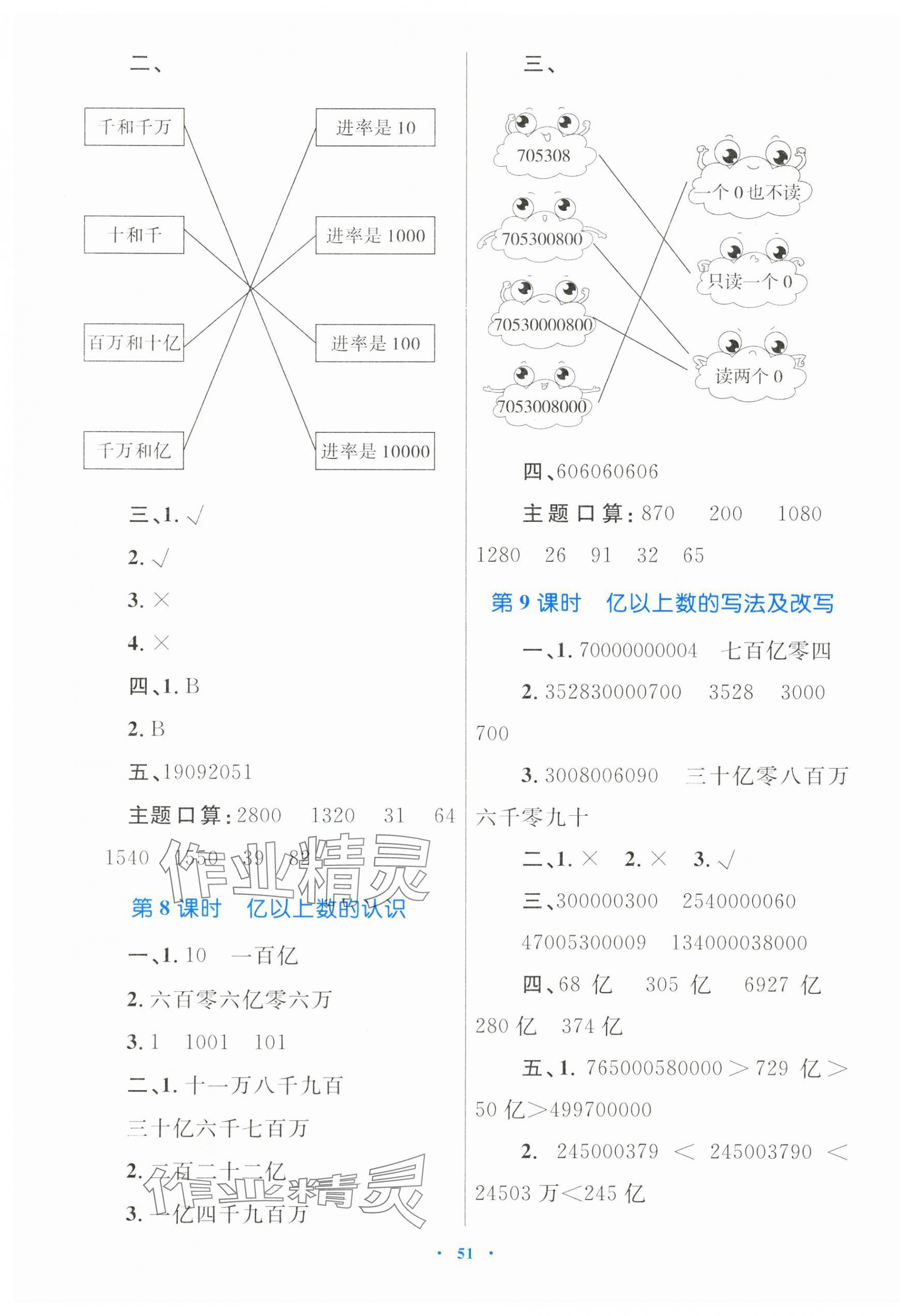 2025年同步學習目標與檢測四年級數學上冊人教版&nbsp;第3頁
