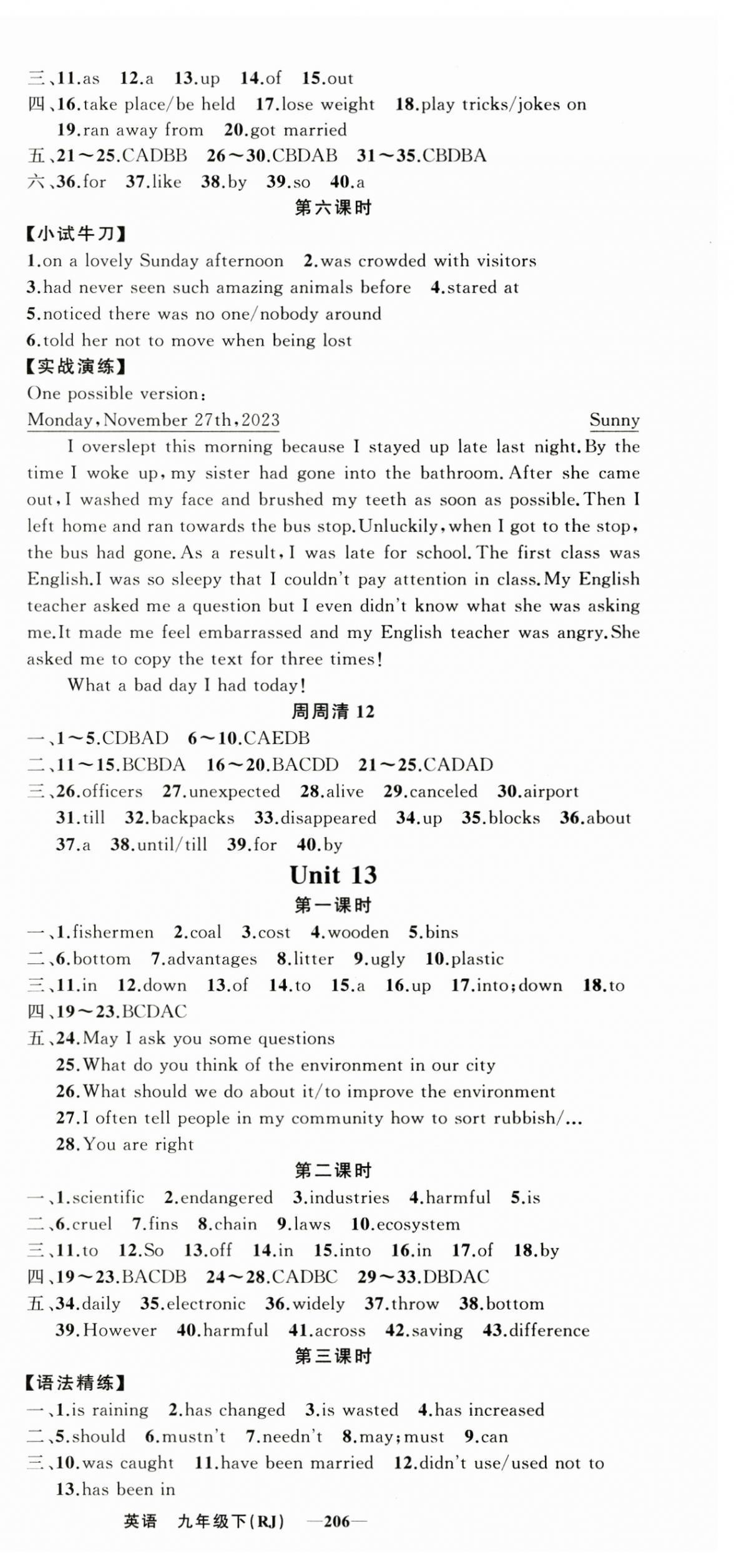 2025年四清導(dǎo)航九年級(jí)英語(yǔ)下冊(cè)人教版河南專版 第6頁(yè)