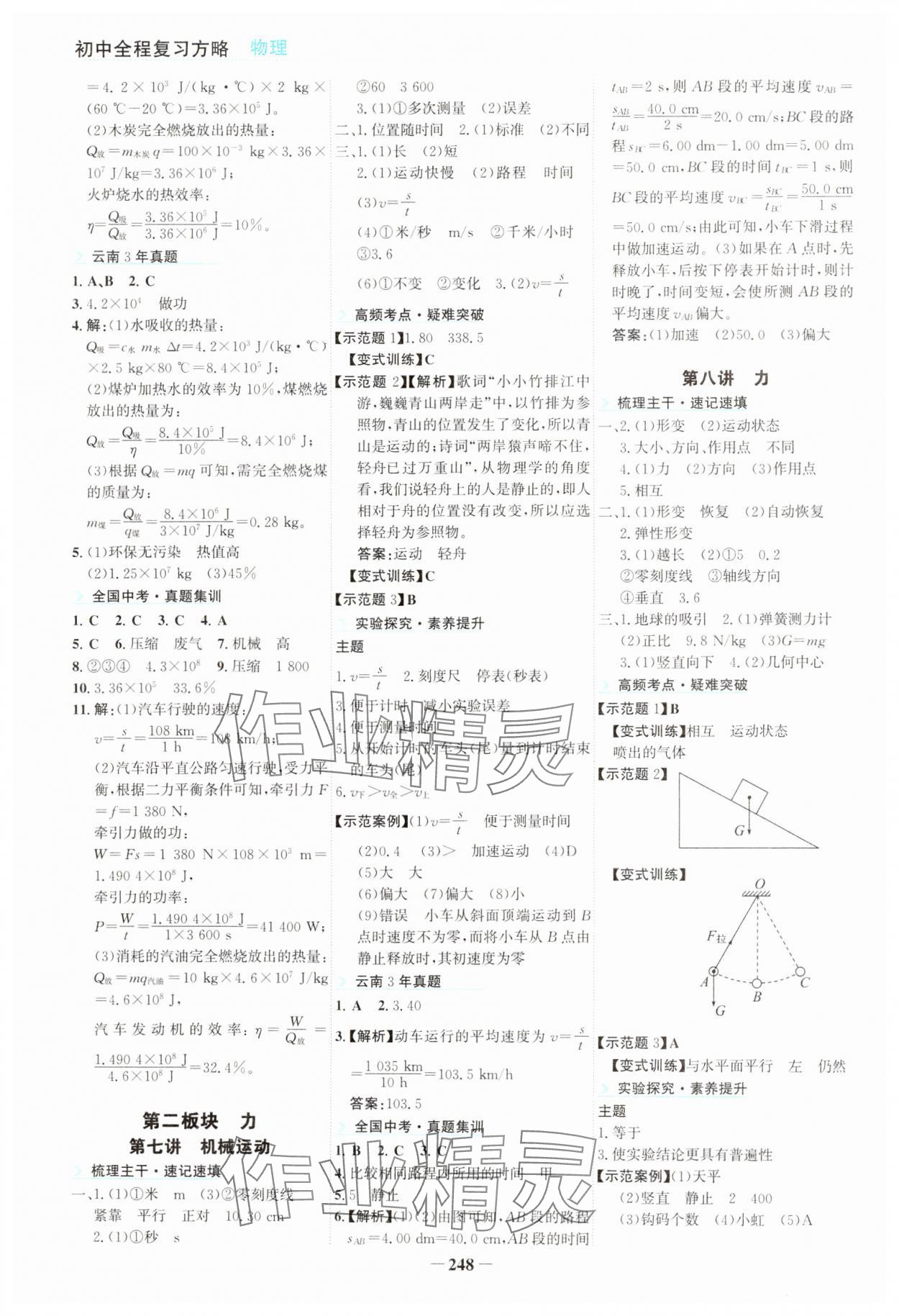 2024年初中全程复习方略海峡文艺出版社物理云南专版&nbsp;第4页