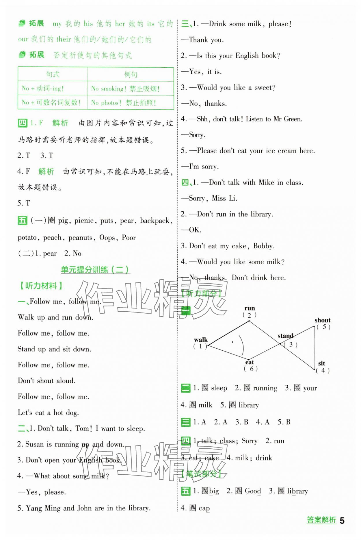 2024年一遍過三年級英語下冊譯林版 第5頁