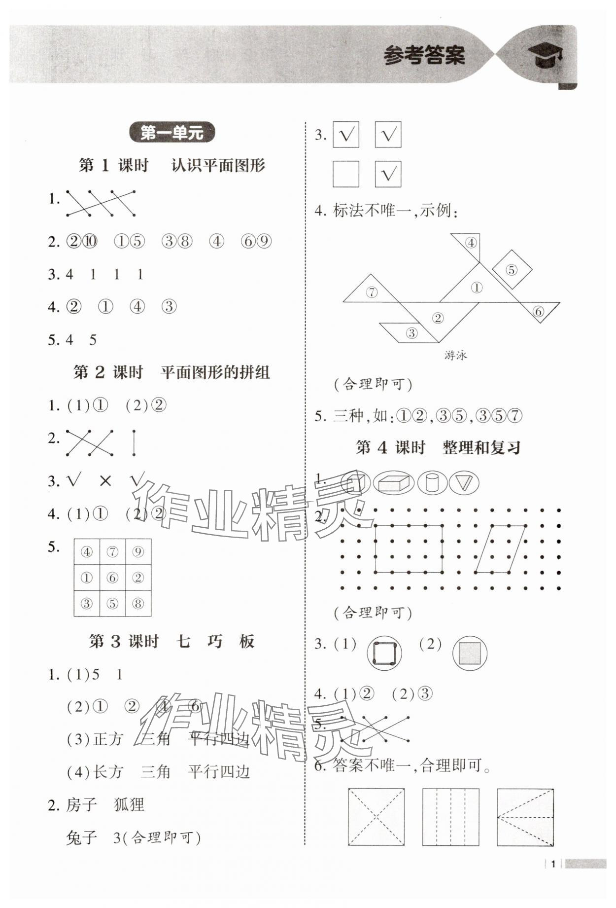 2025年经纶学典课时作业一年级数学下册人教版 第1页